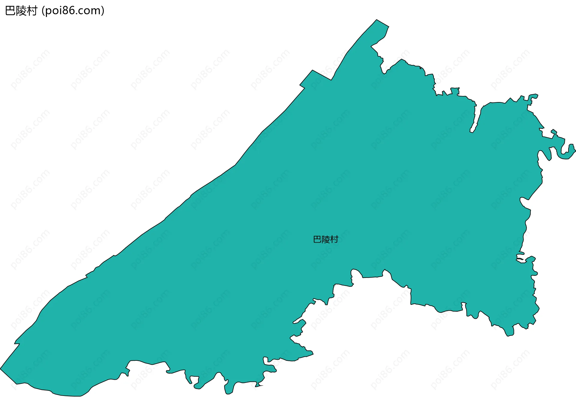 巴陵村边界地图