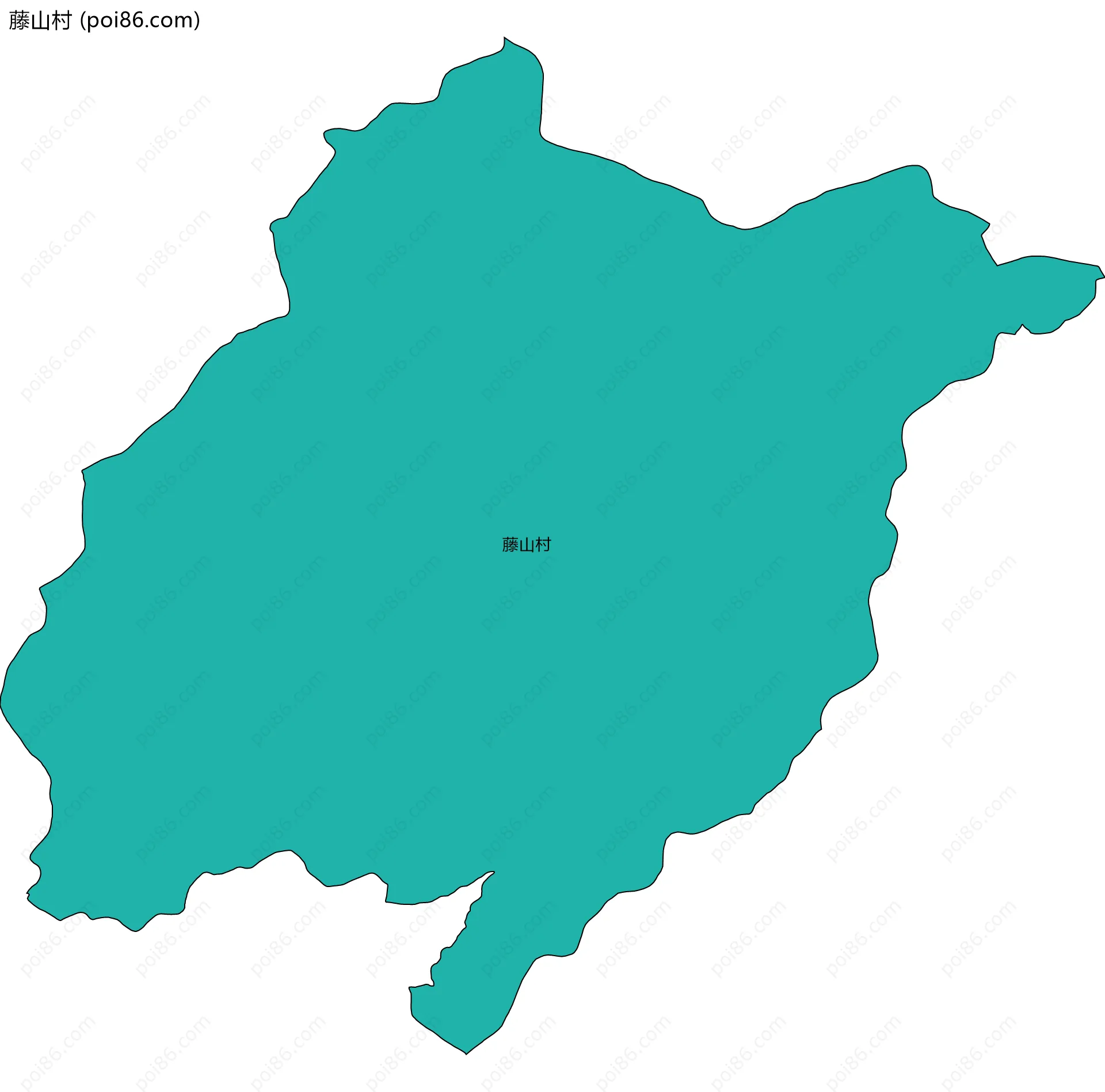 藤山村边界地图