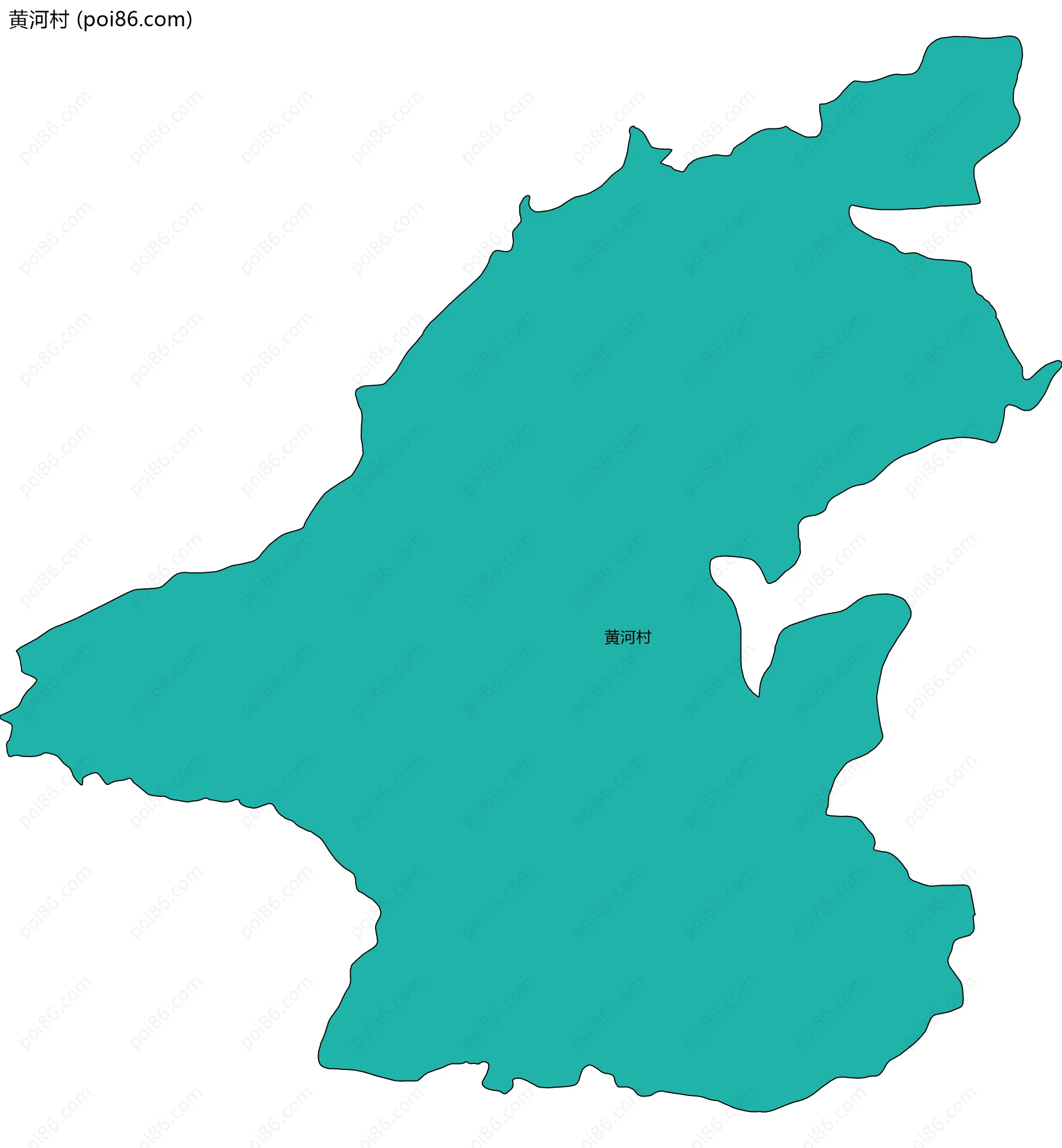 黄河村边界地图