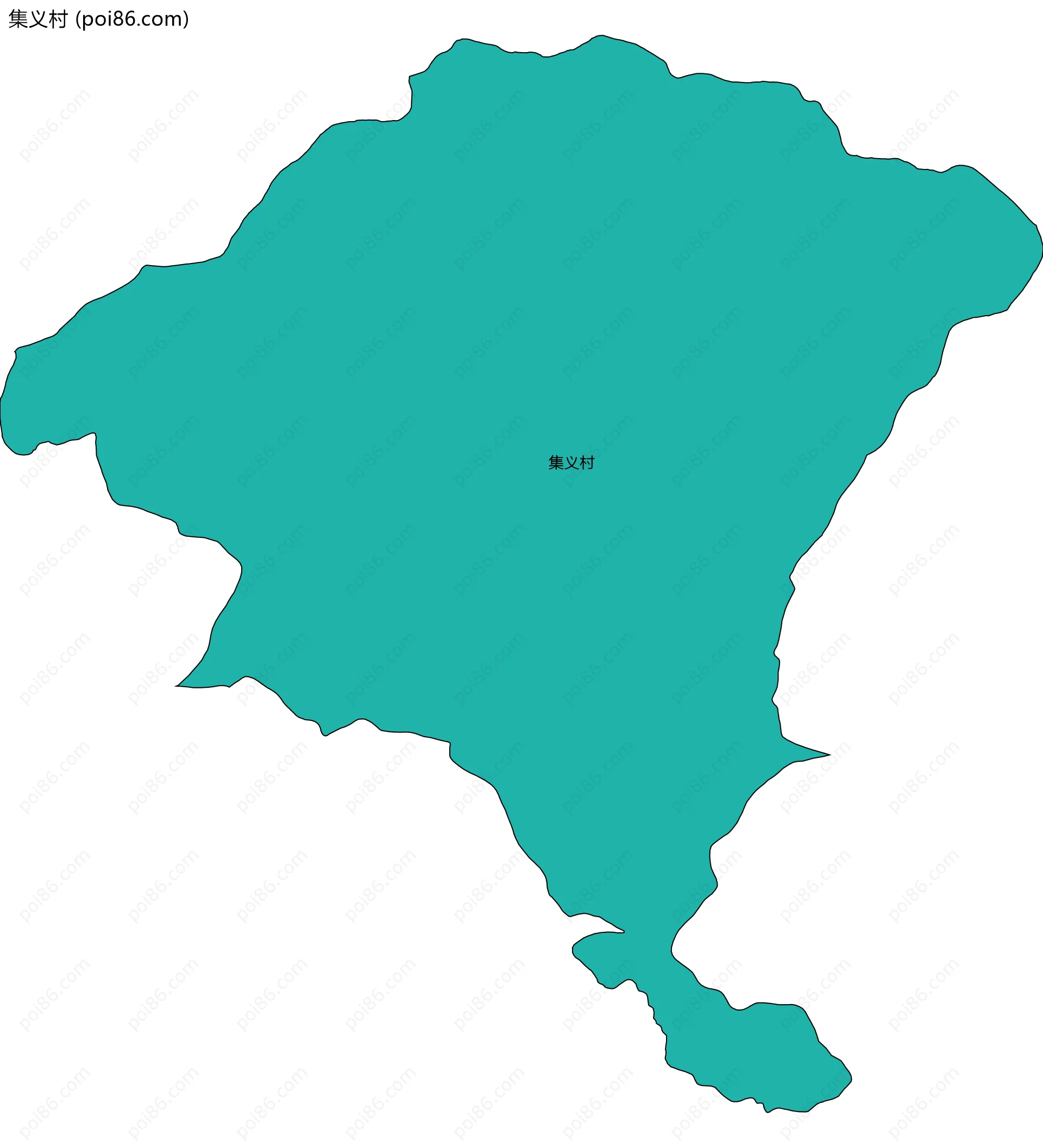 集义村边界地图