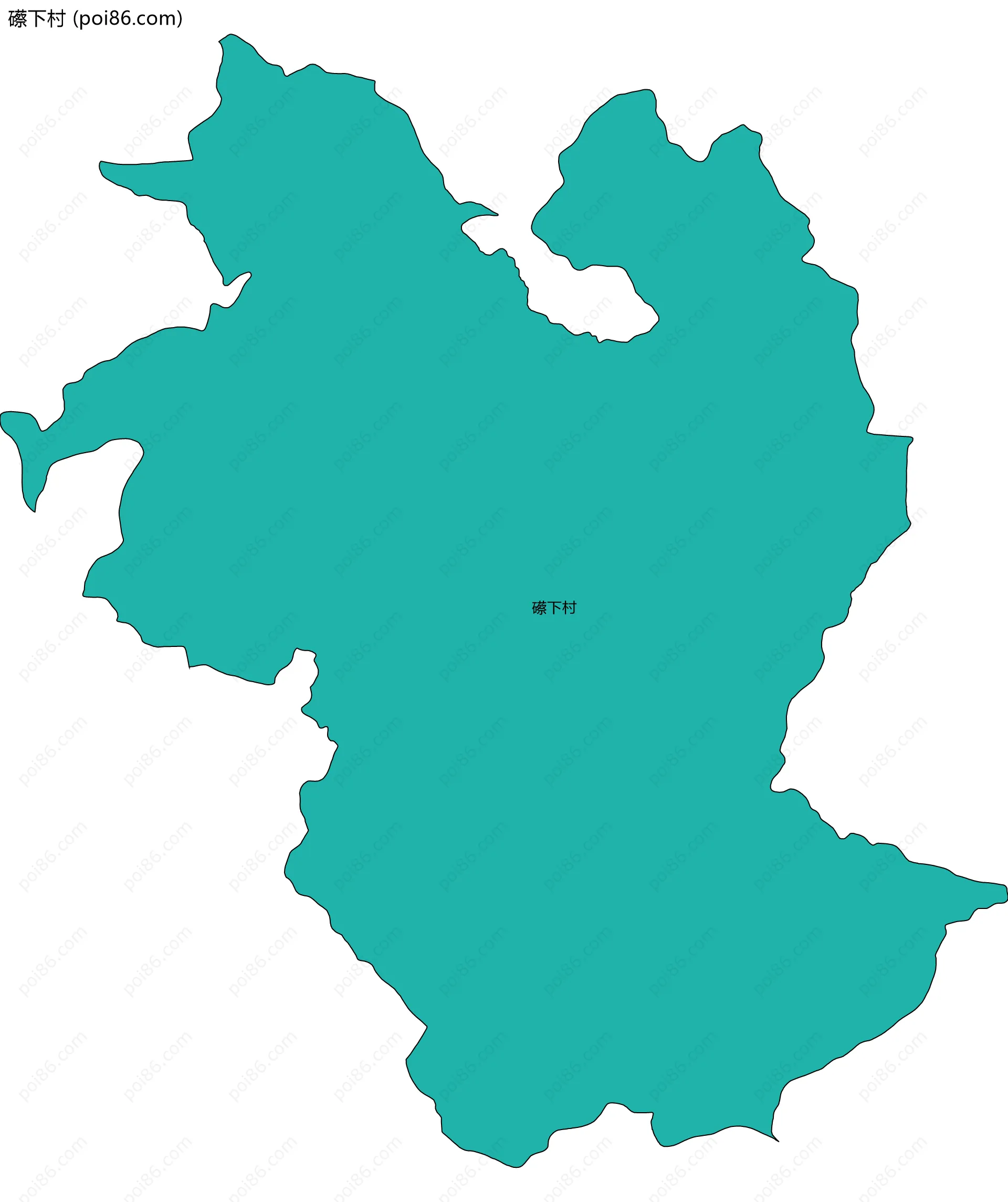 礤下村边界地图