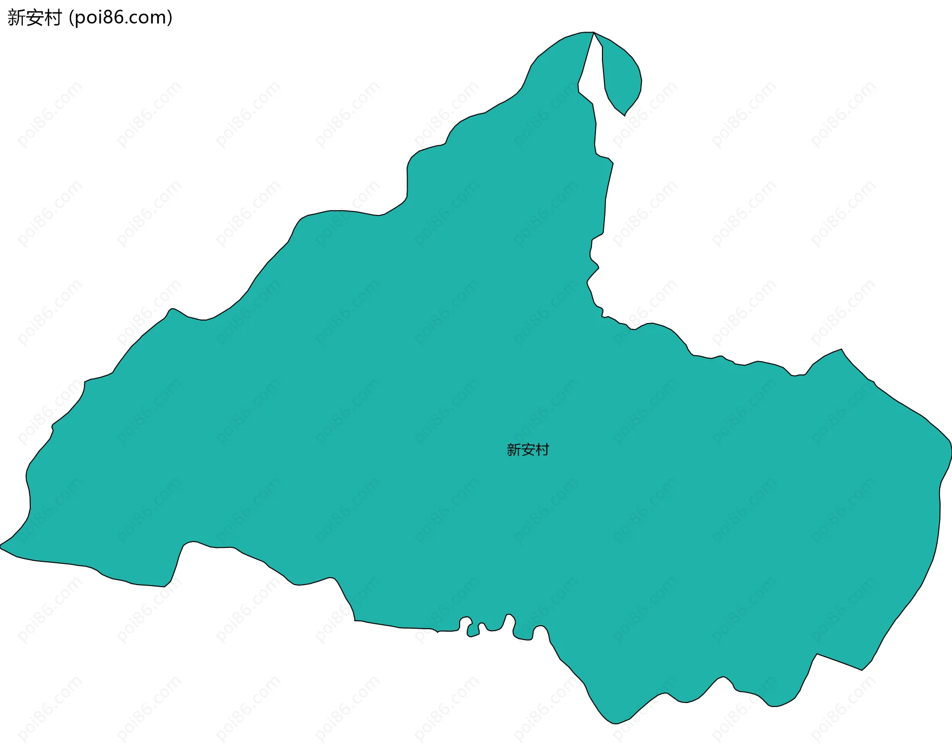 新安村边界地图