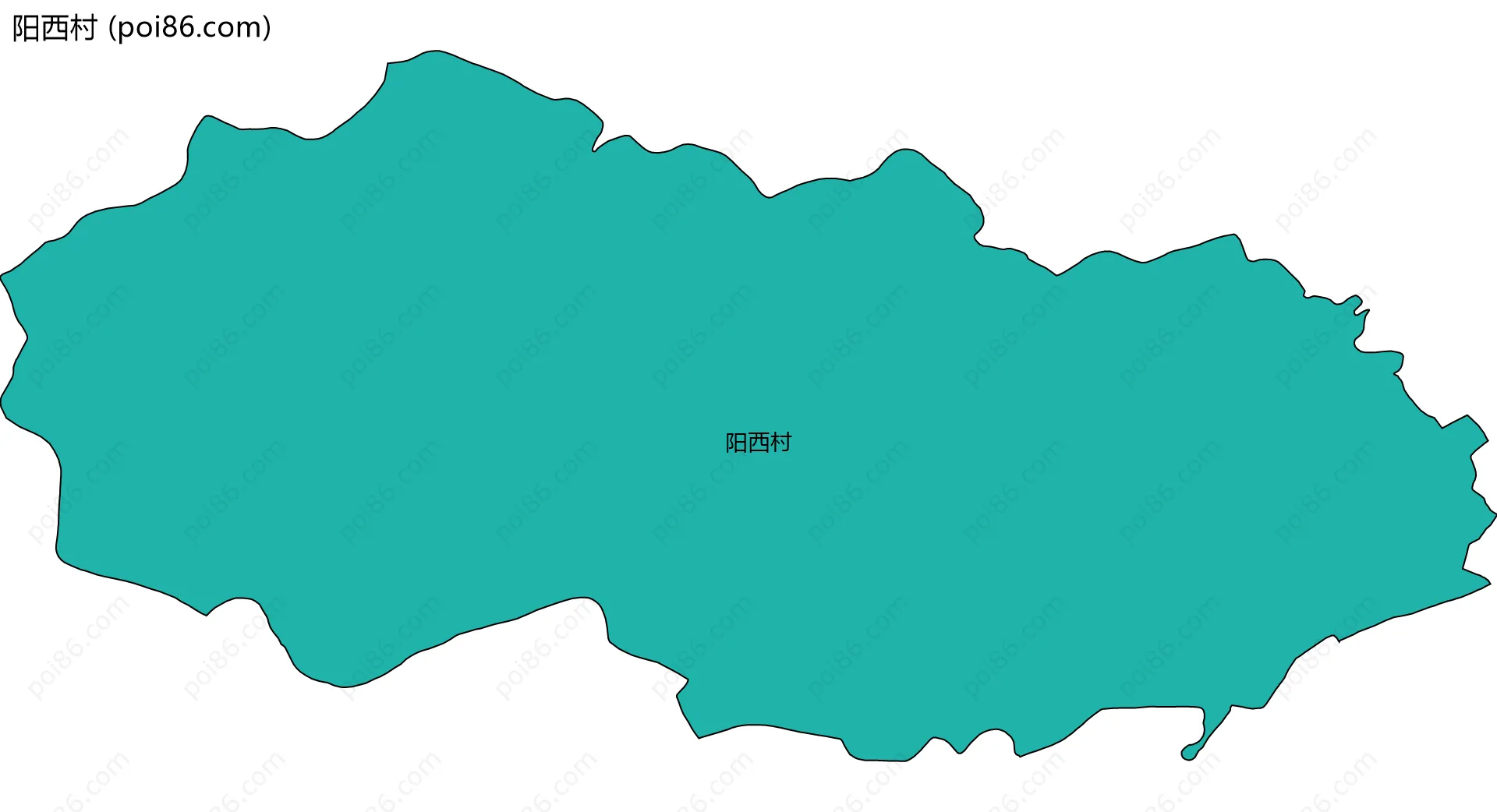 阳西村边界地图