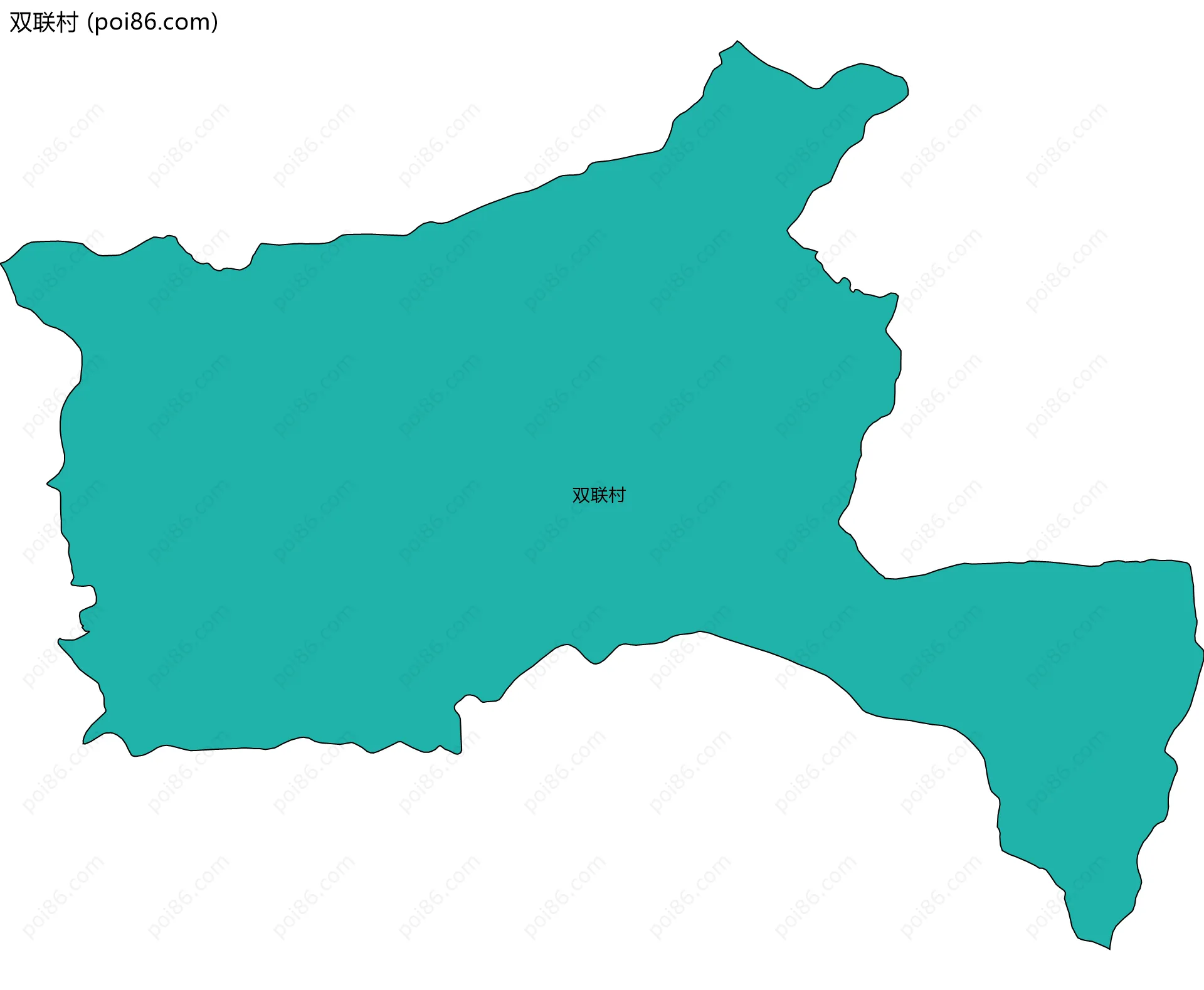 双联村边界地图