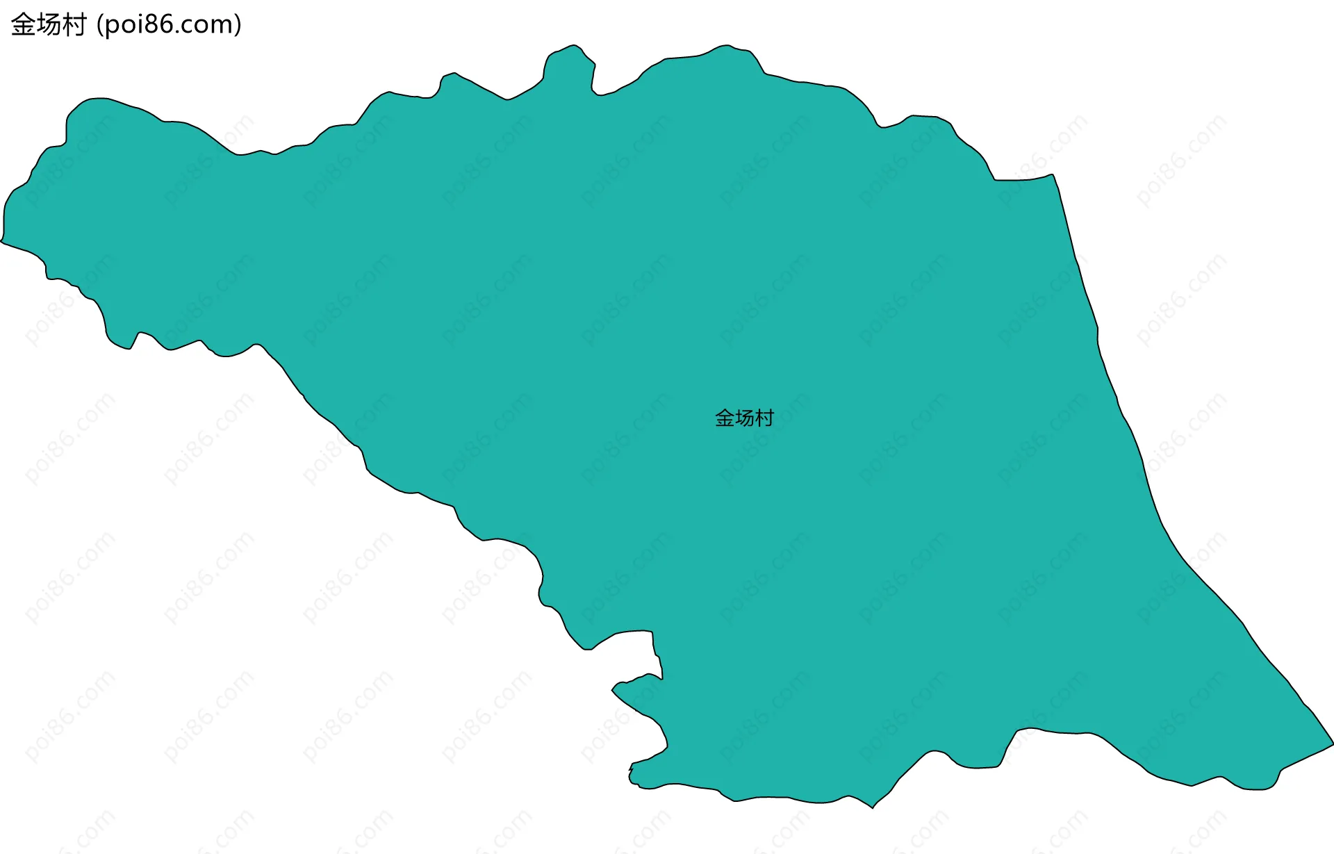 金场村边界地图