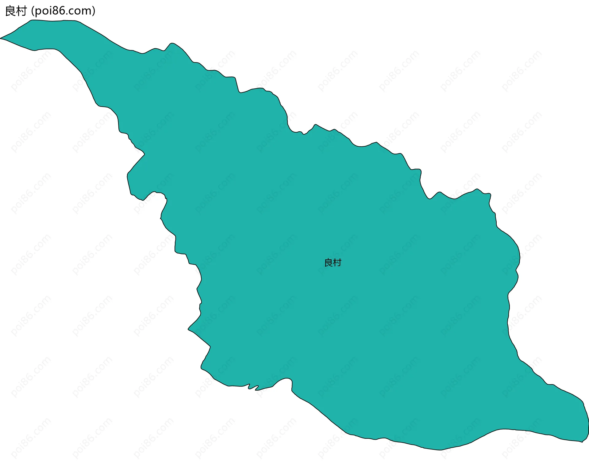 良村边界地图
