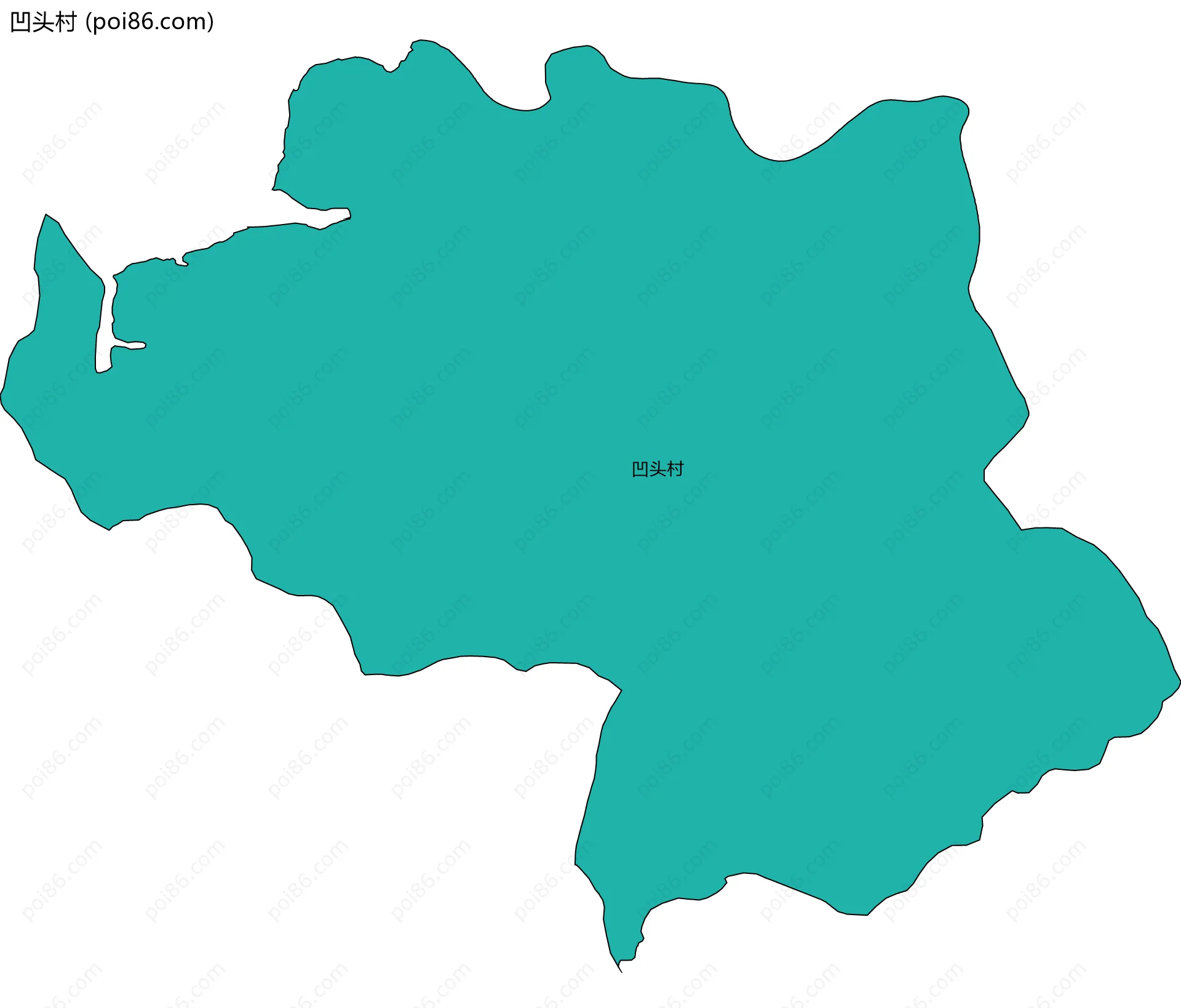 凹头村边界地图