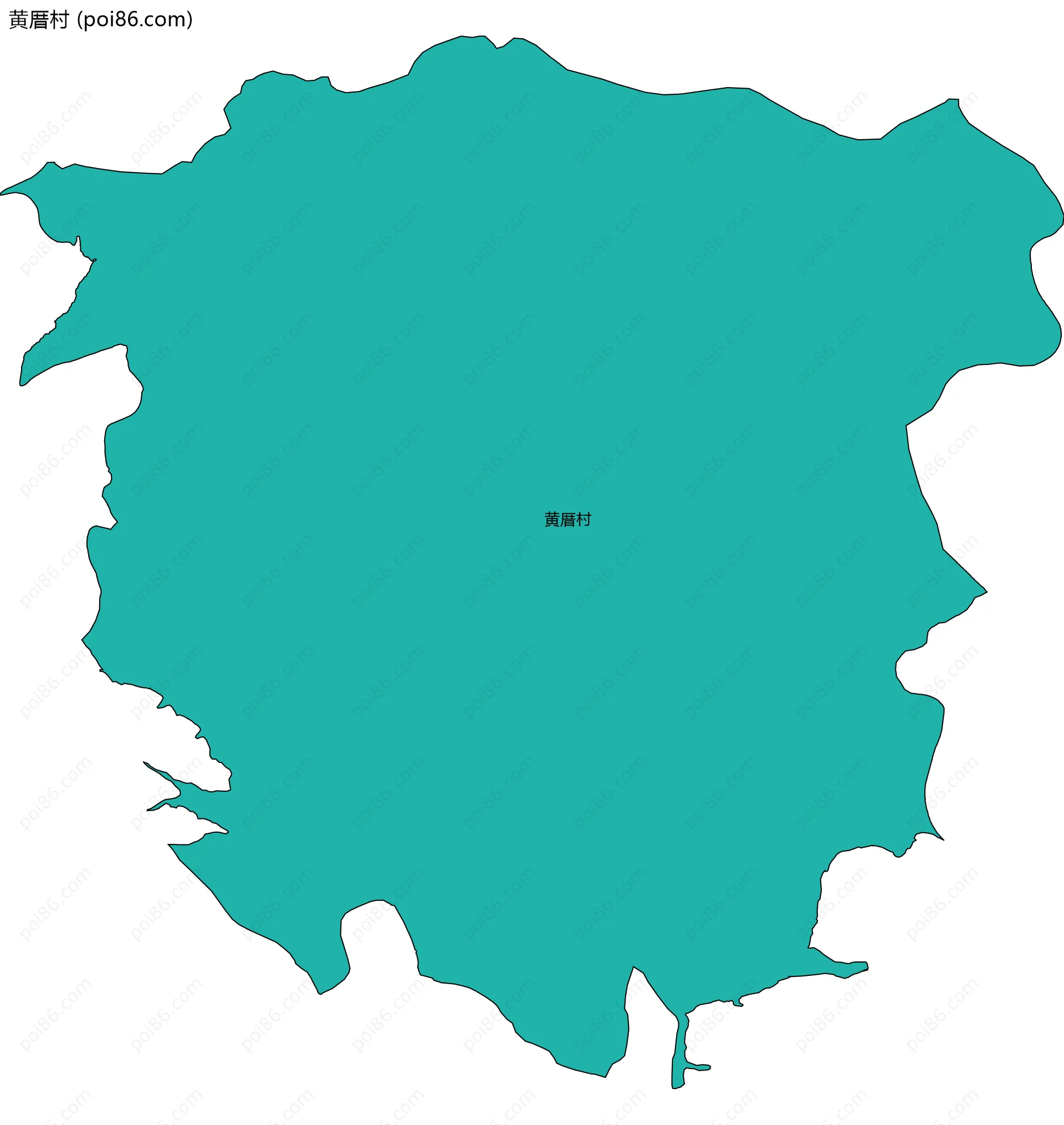 黄厝村边界地图