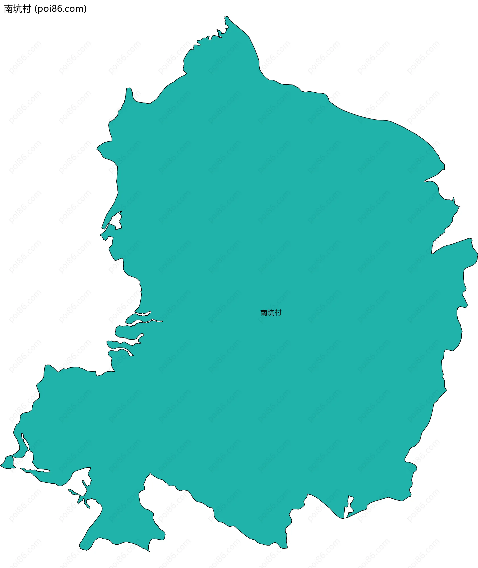 南坑村边界地图