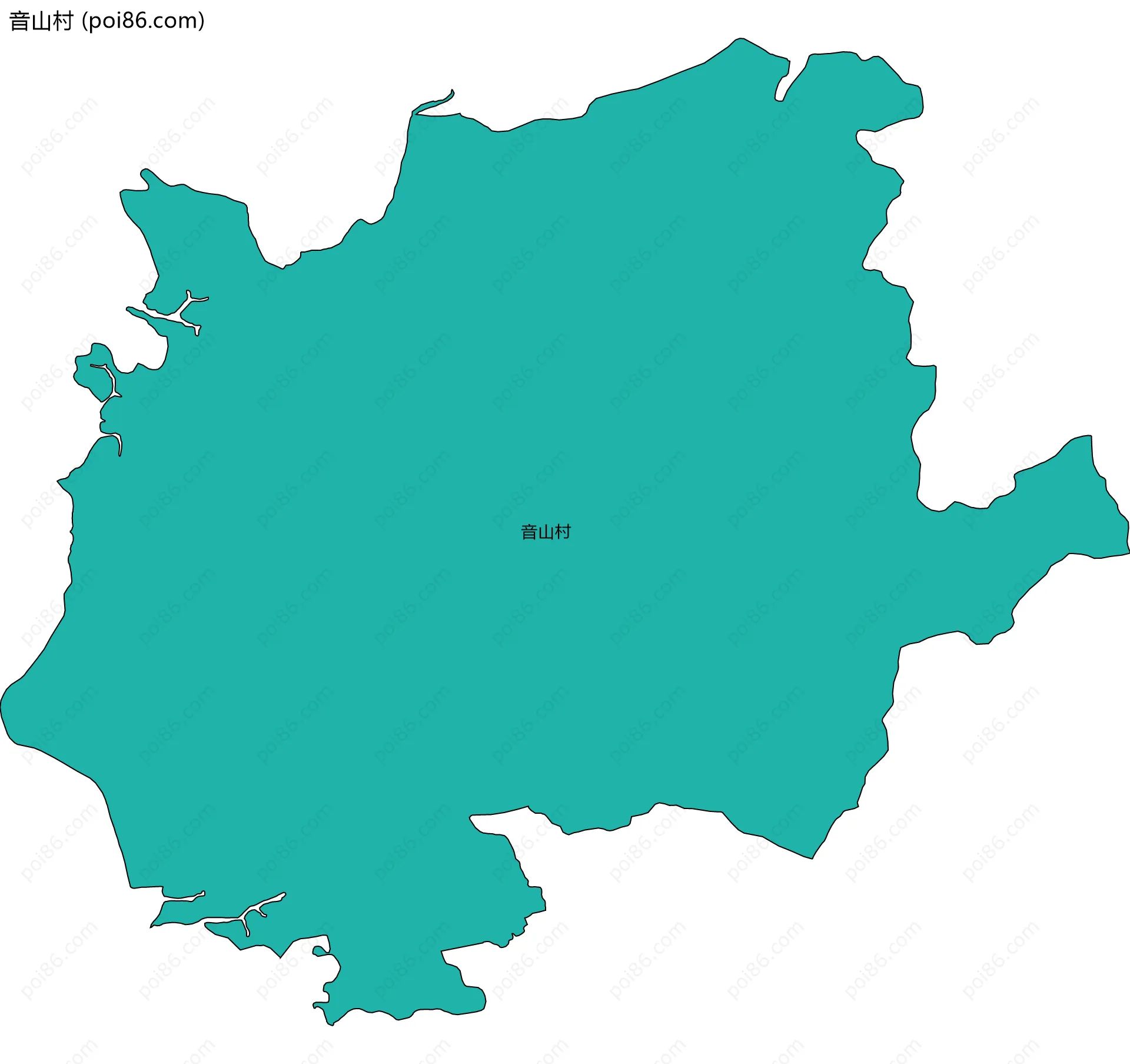 音山村边界地图