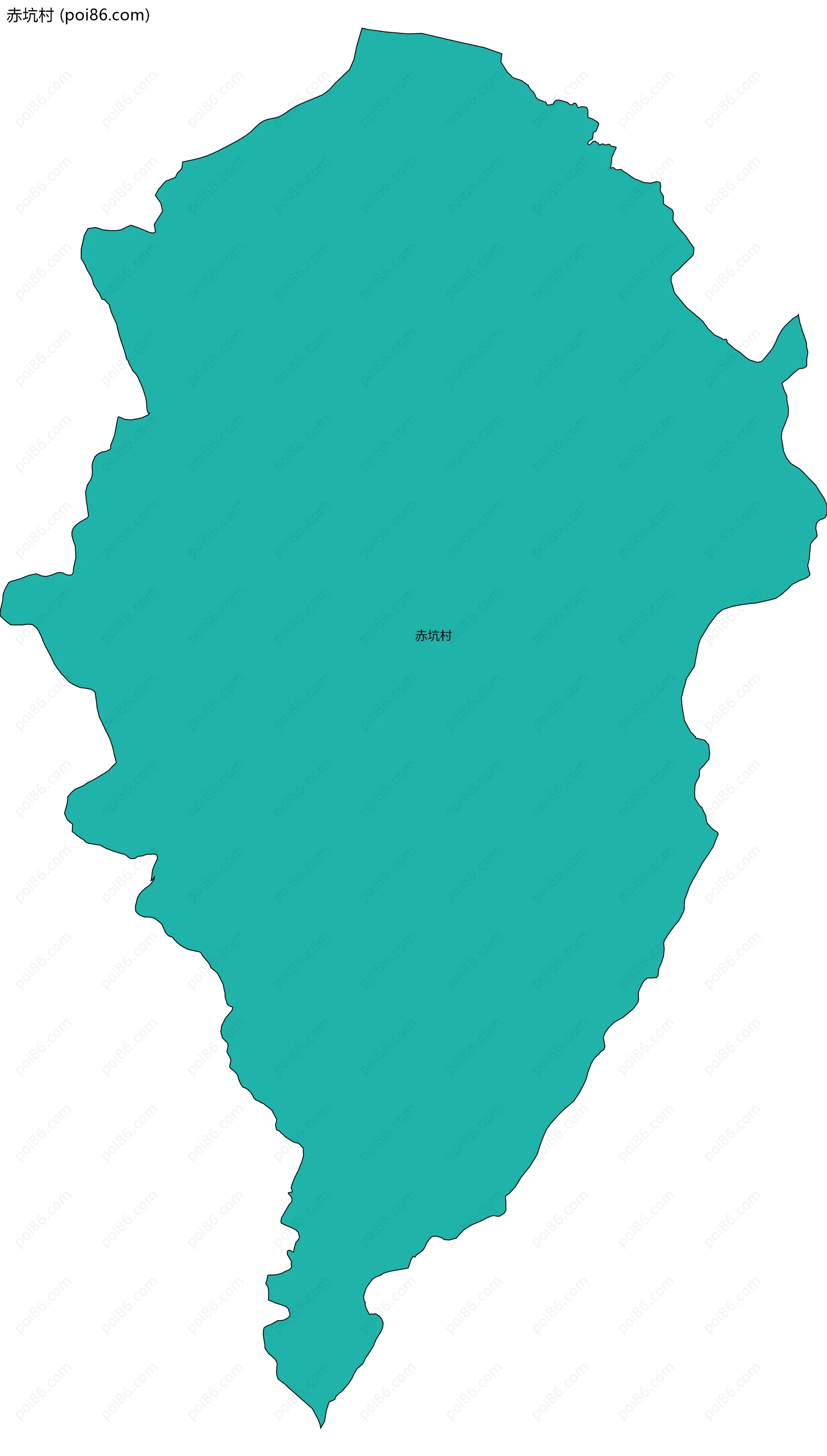 赤坑村边界地图