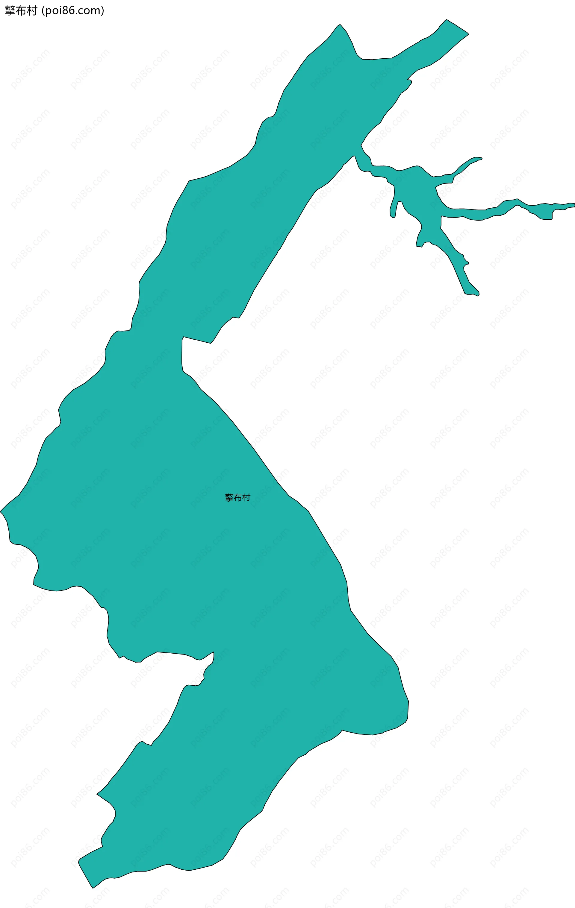 擎布村边界地图