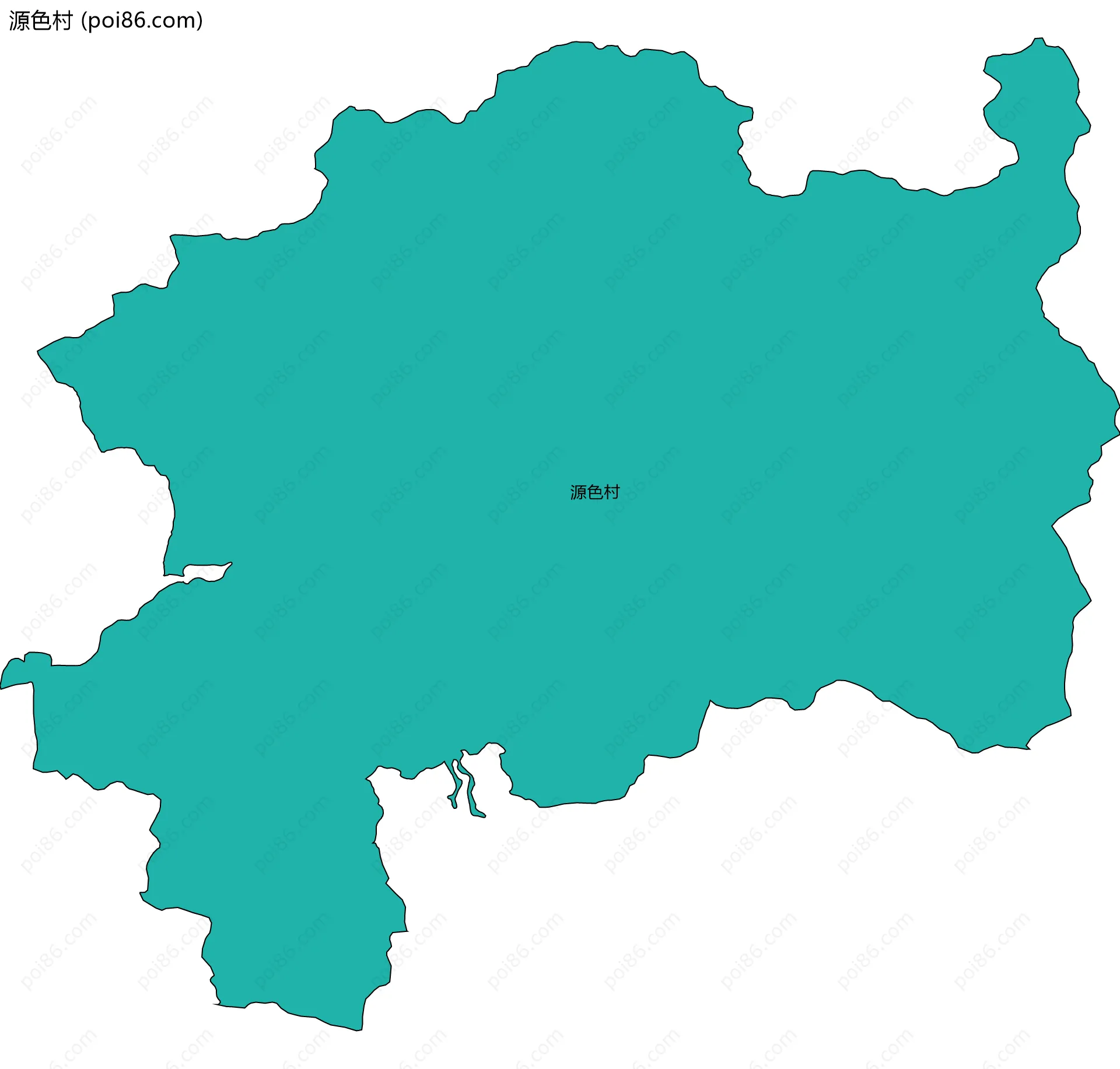 源色村边界地图