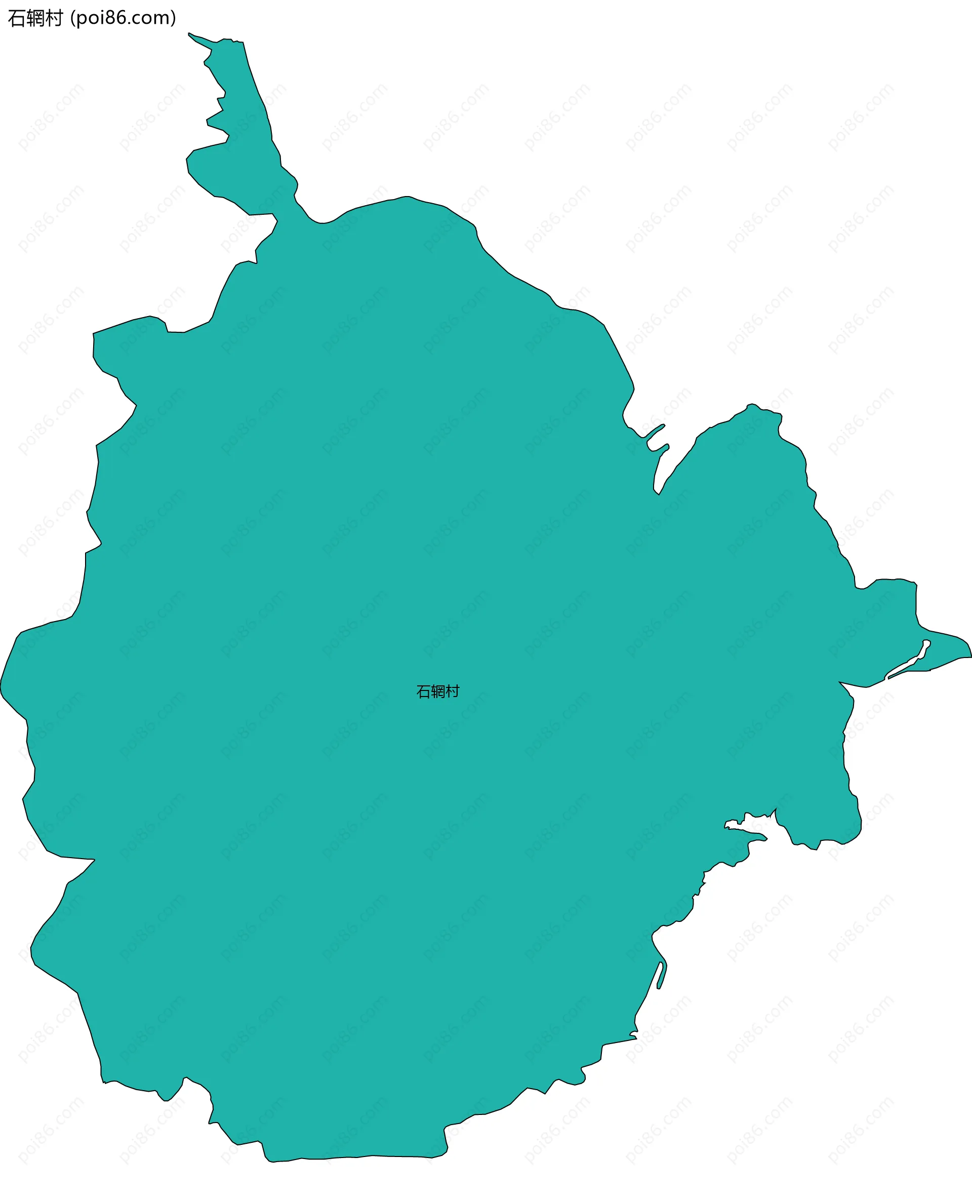 石辋村边界地图