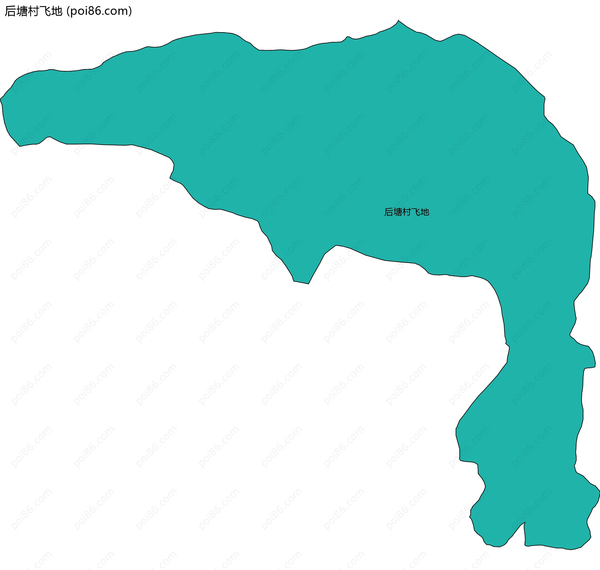 后塘村飞地边界地图