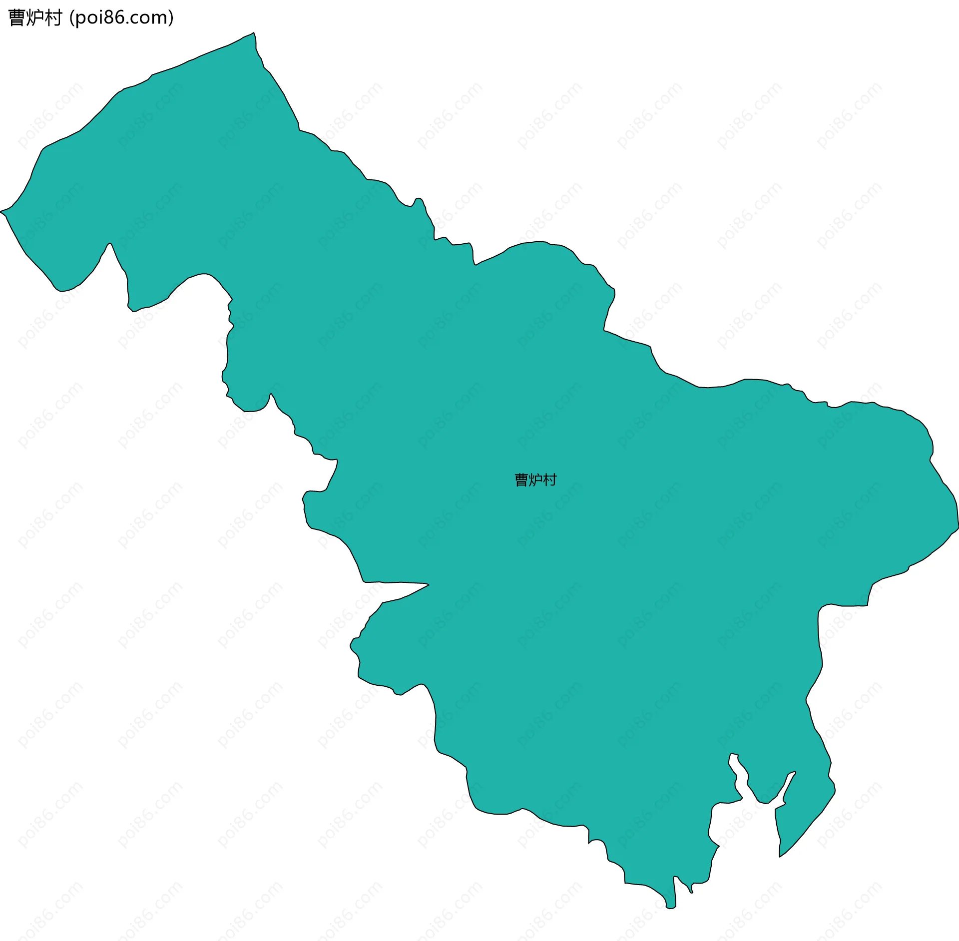 曹炉村边界地图