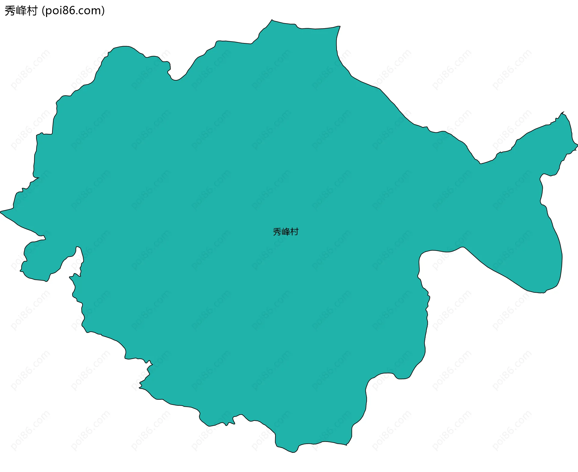 秀峰村边界地图