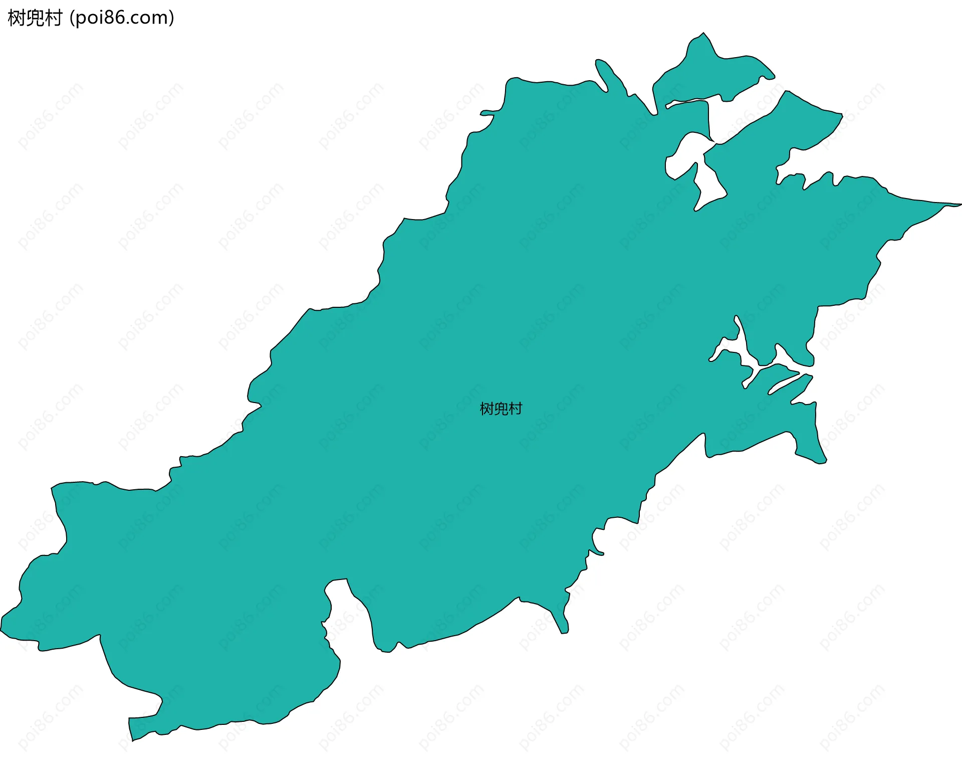 树兜村边界地图