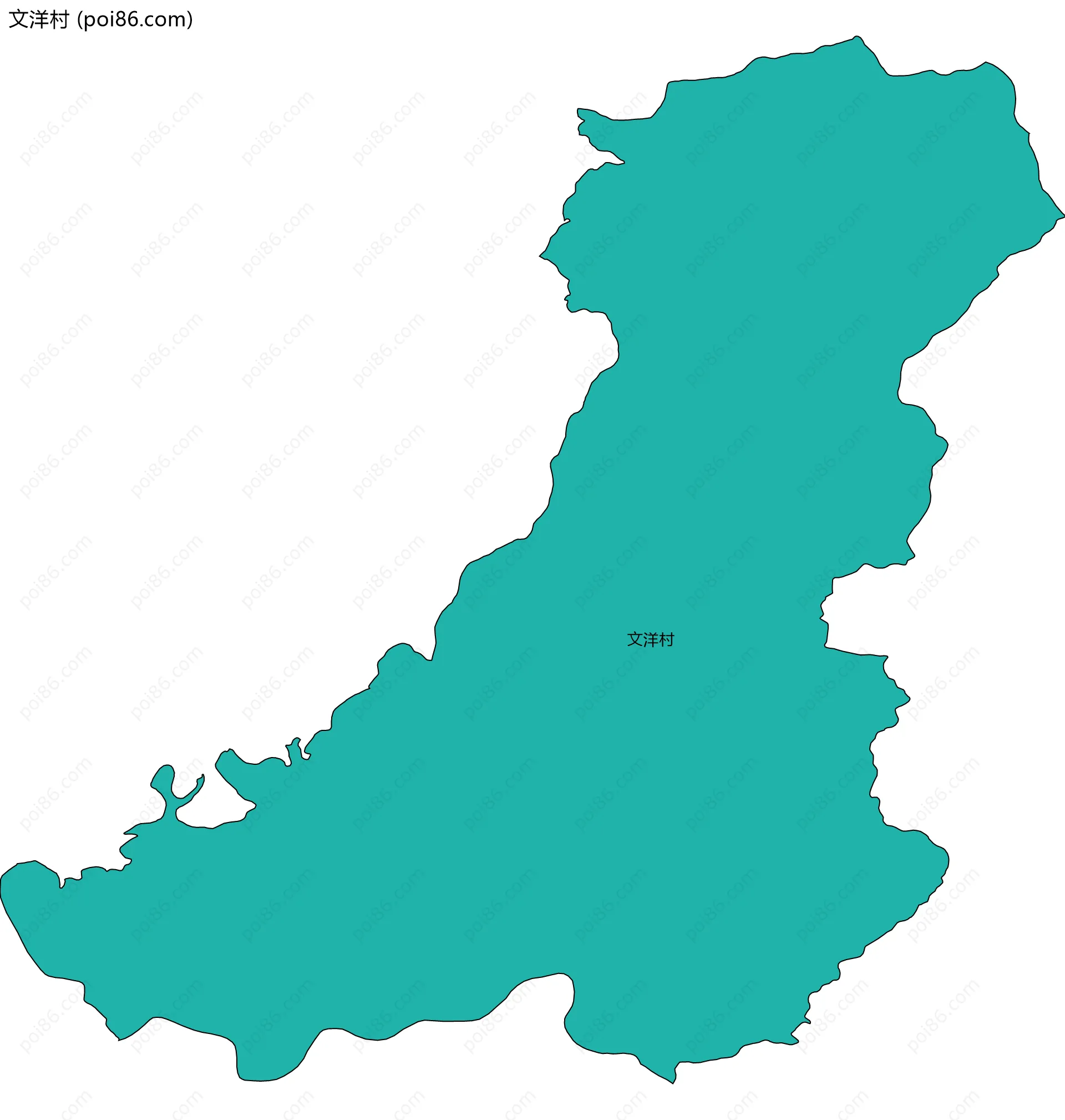 文洋村边界地图