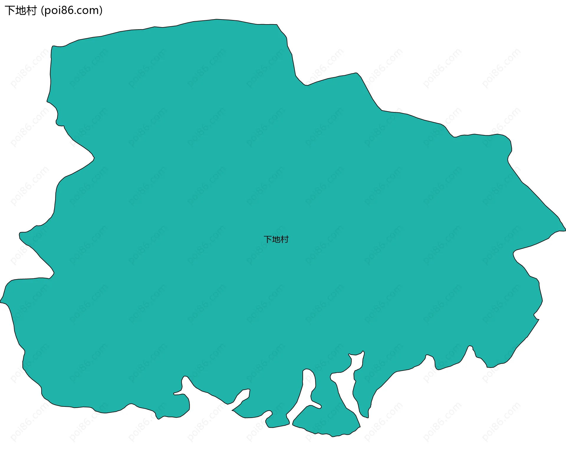 下地村边界地图