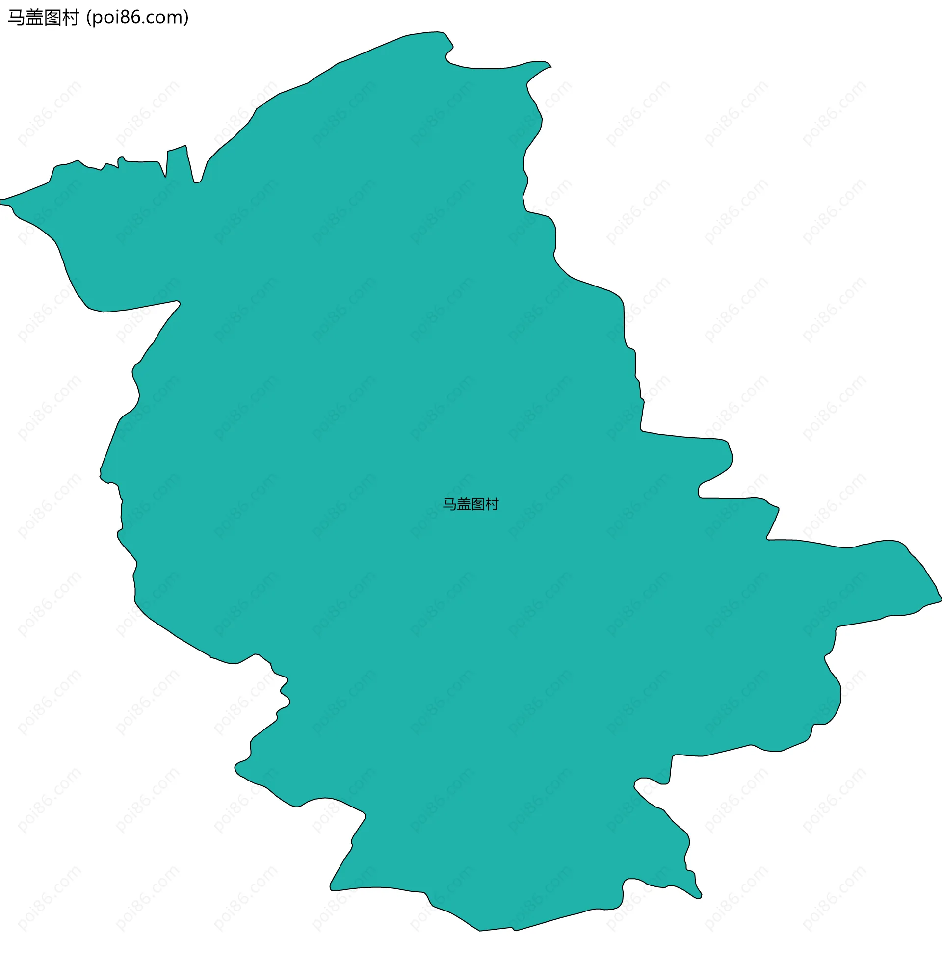 马盖图村边界地图