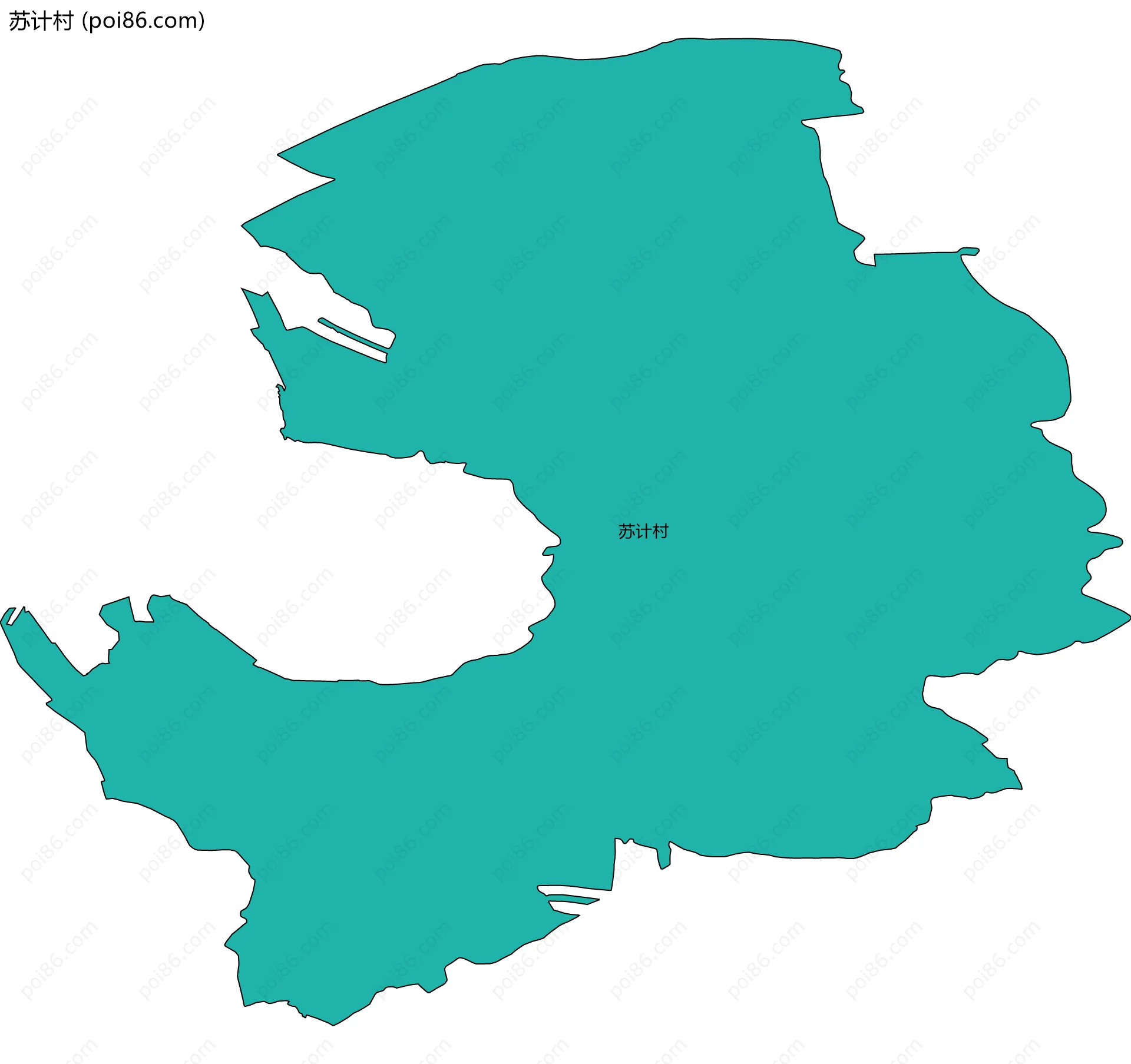 苏计村边界地图