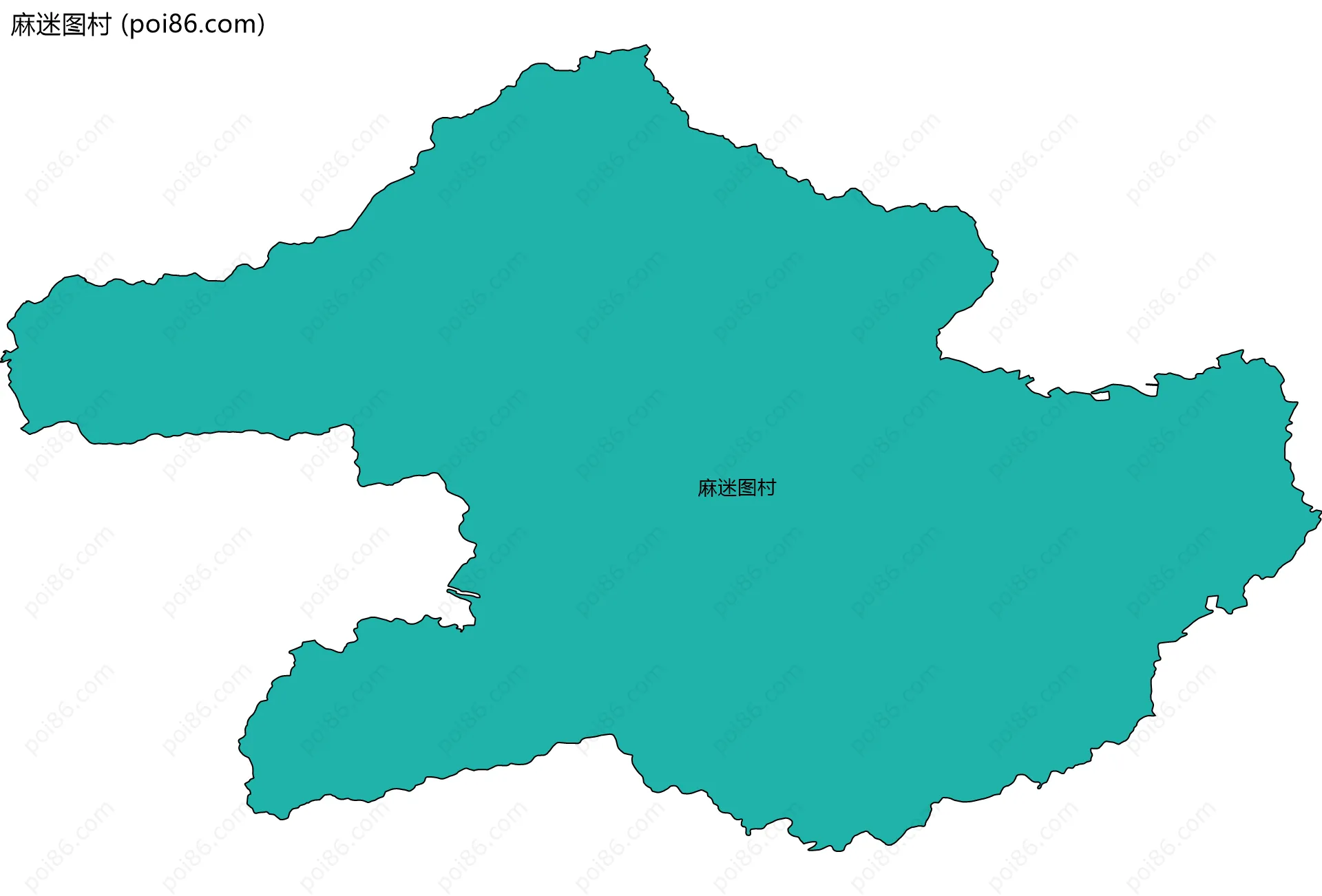 麻迷图村边界地图