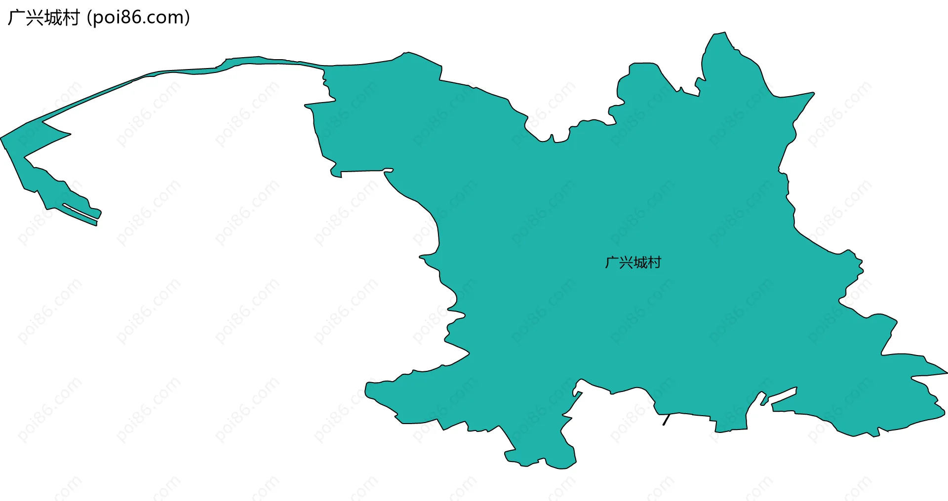 广兴城村边界地图