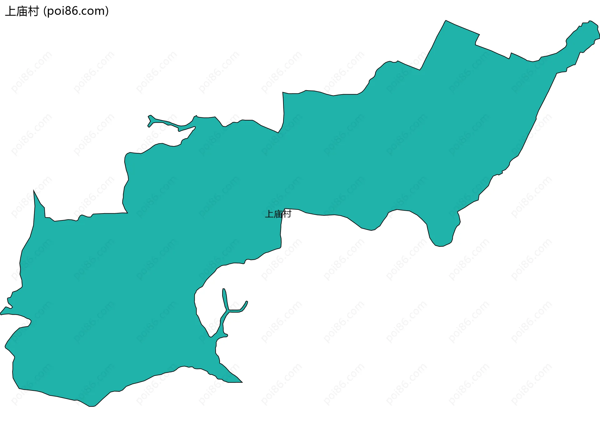 上庙村边界地图