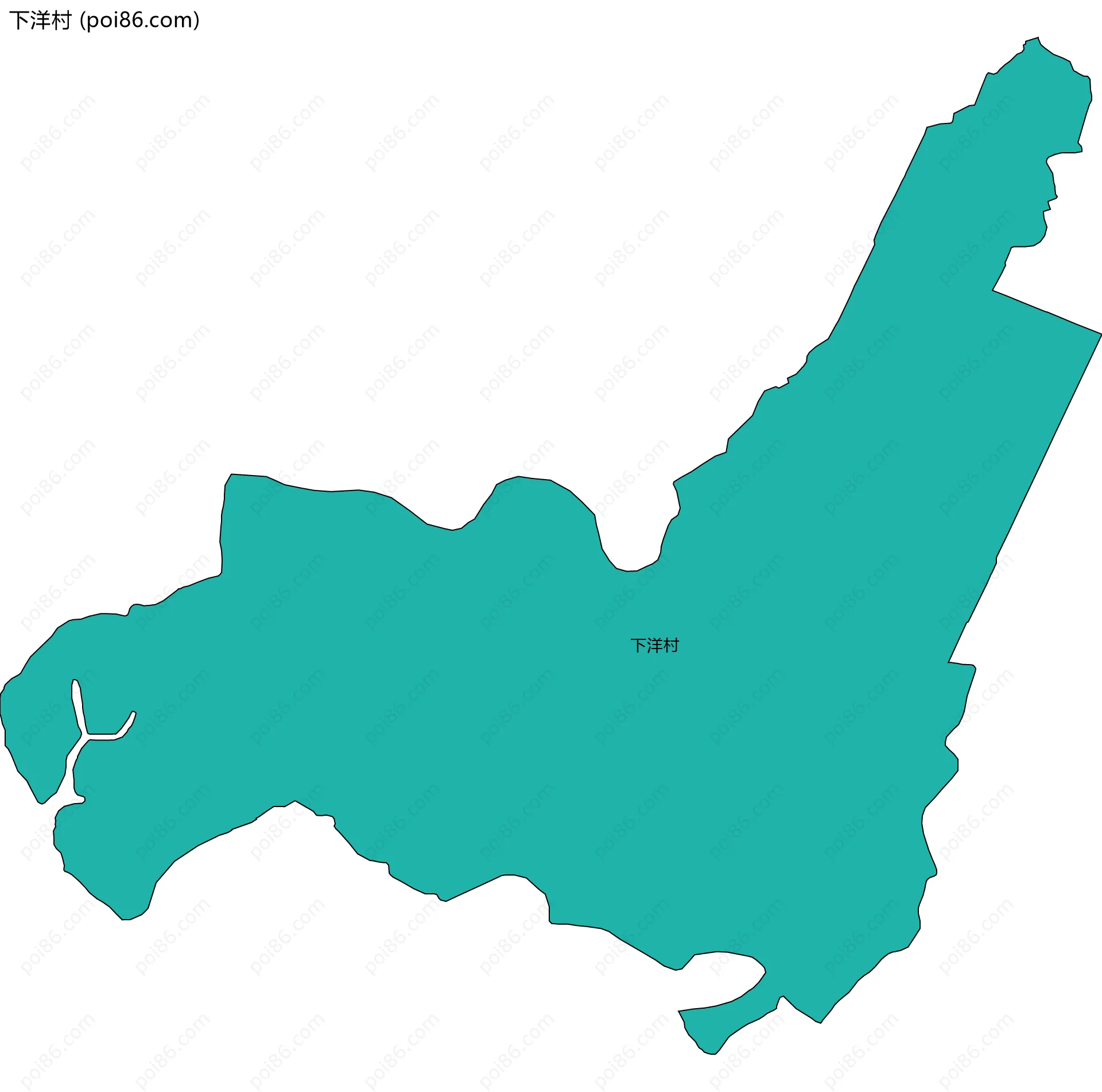 下洋村边界地图