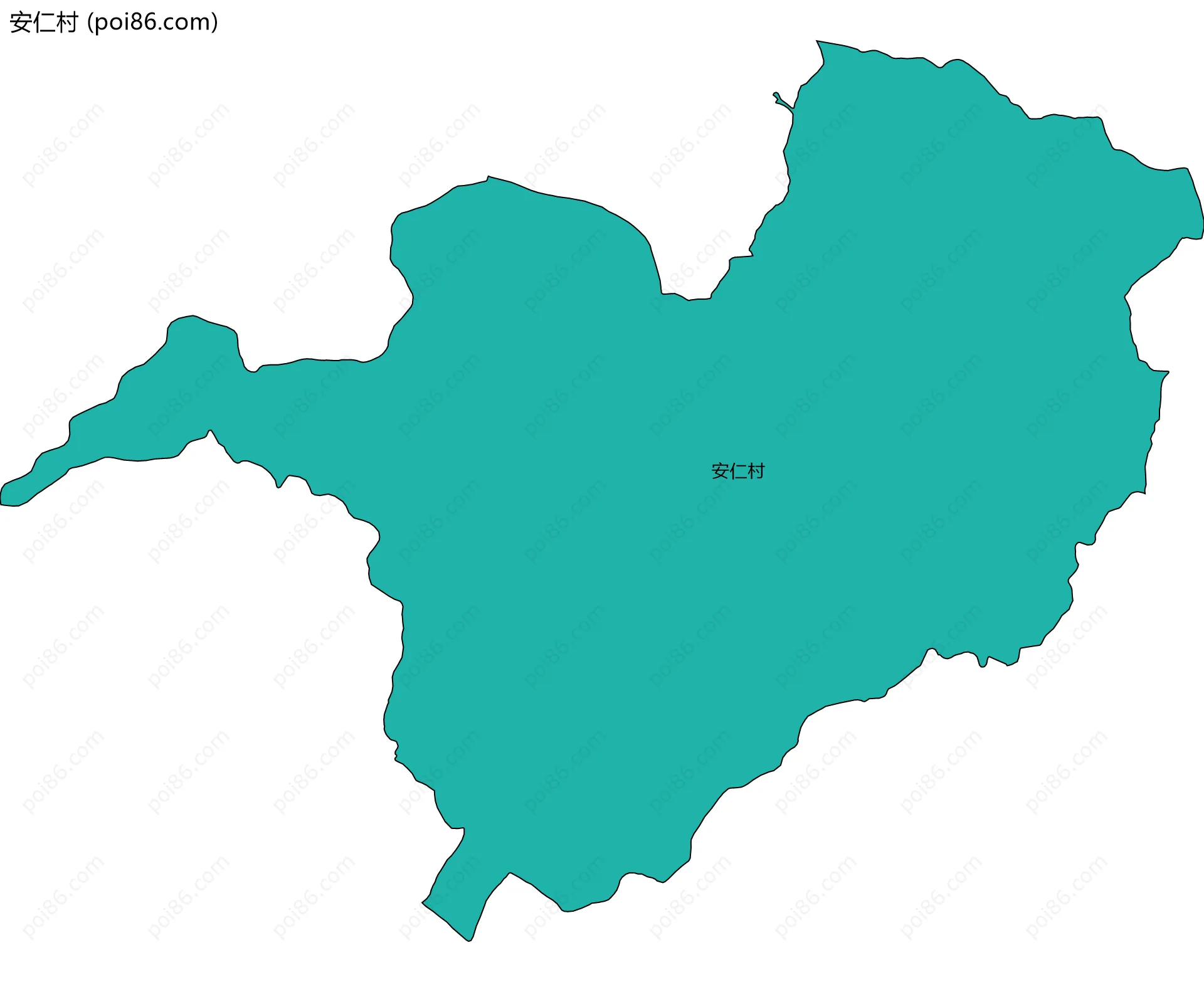 安仁村边界地图