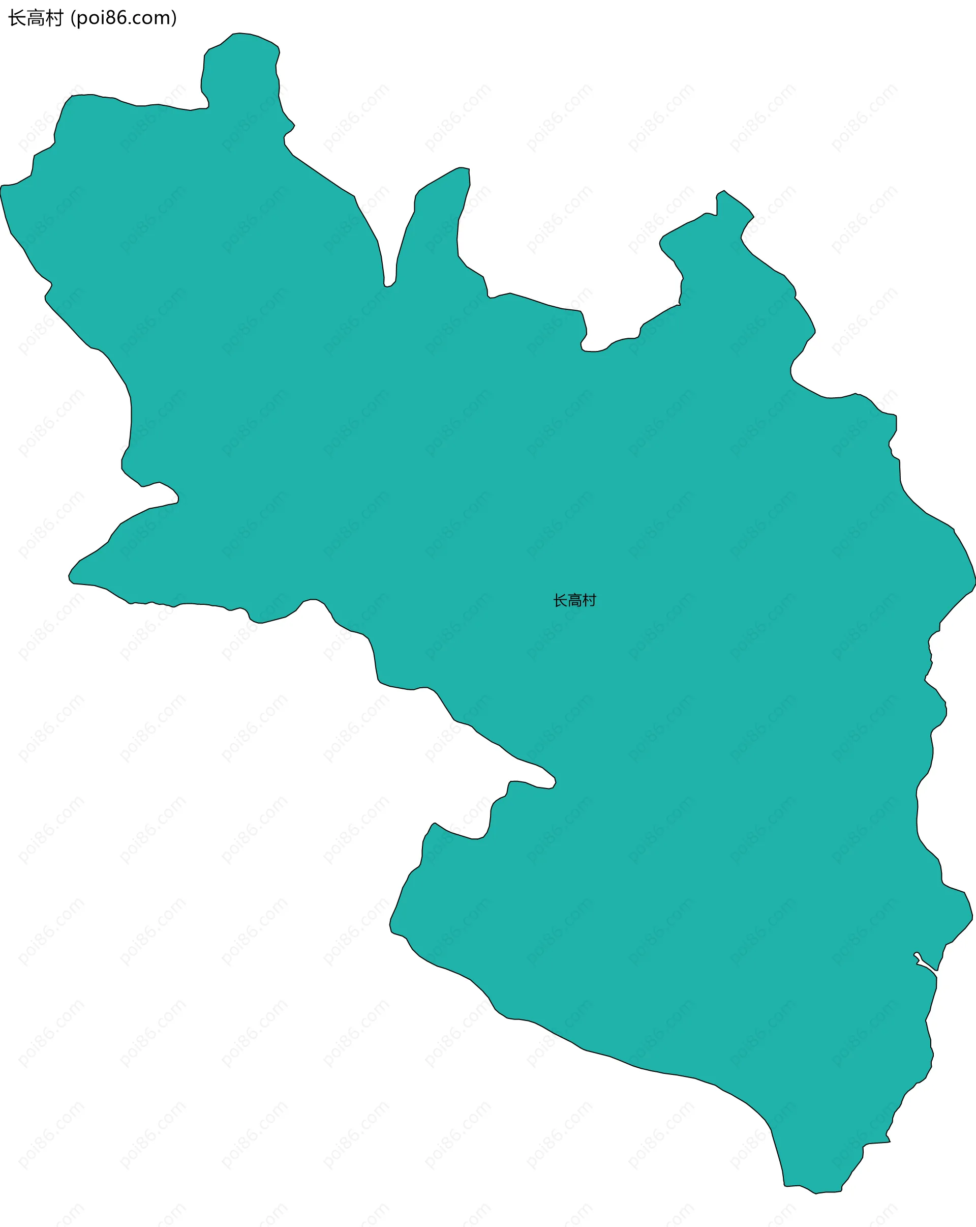 长高村边界地图