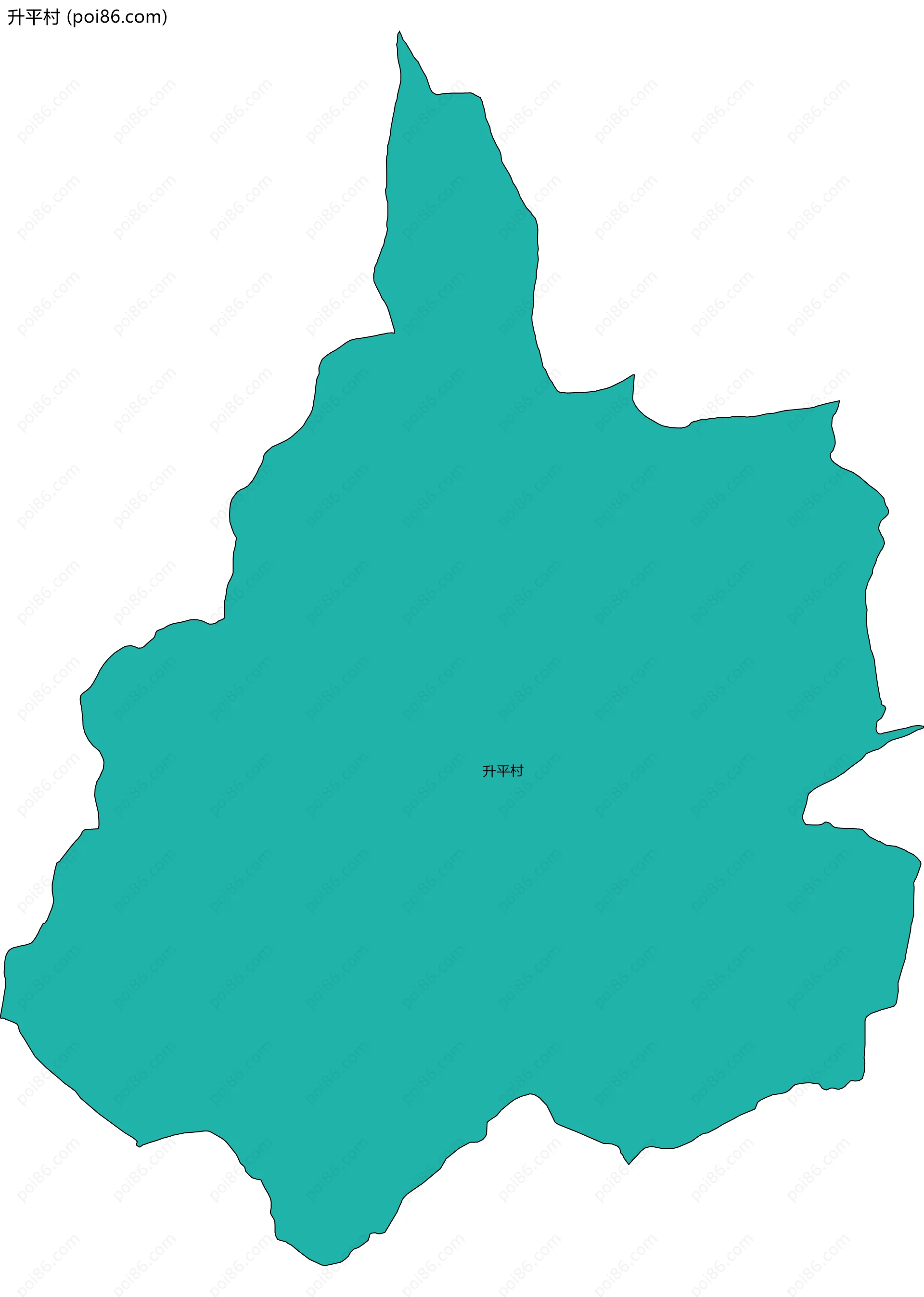 升平村边界地图