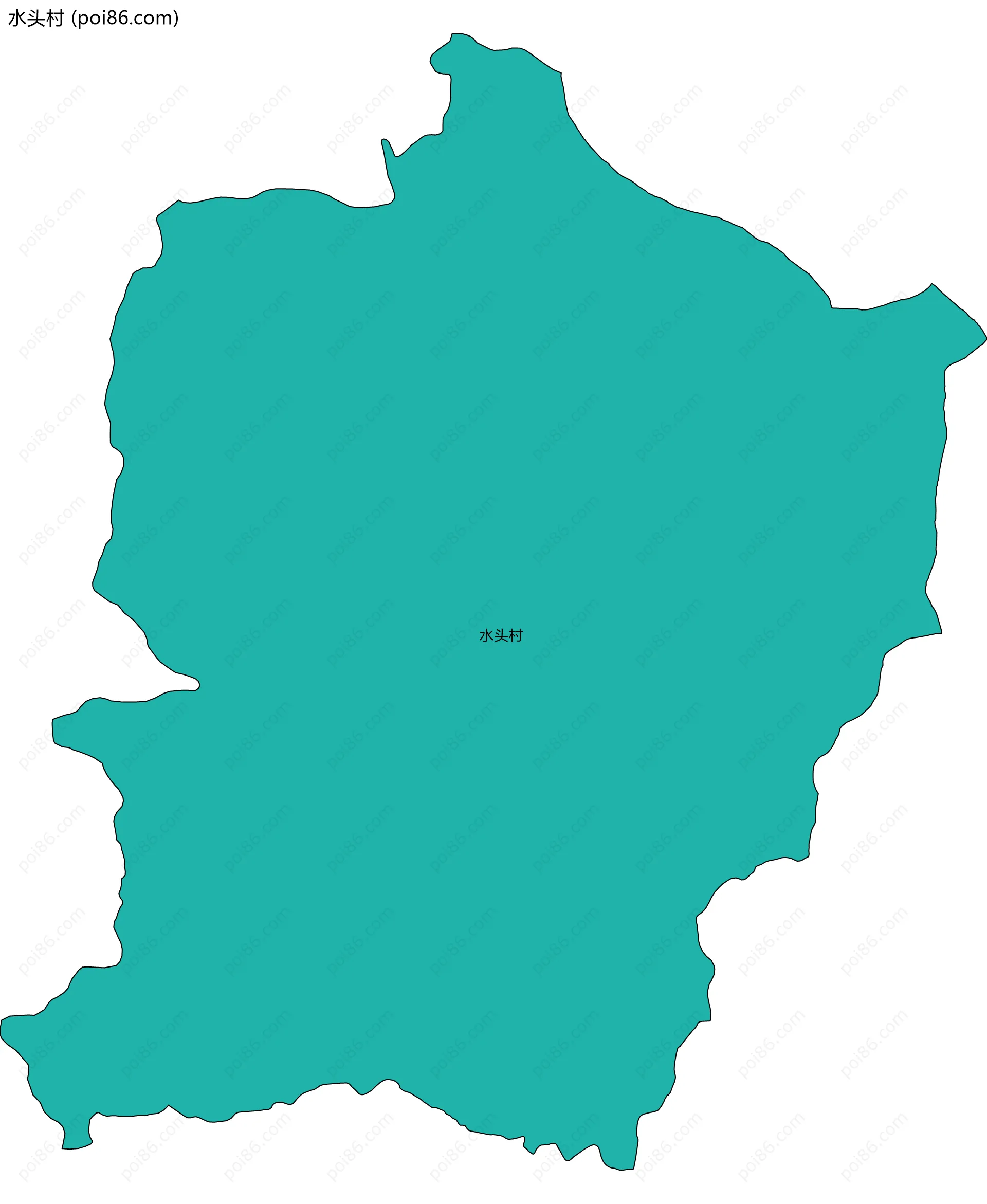 水头村边界地图