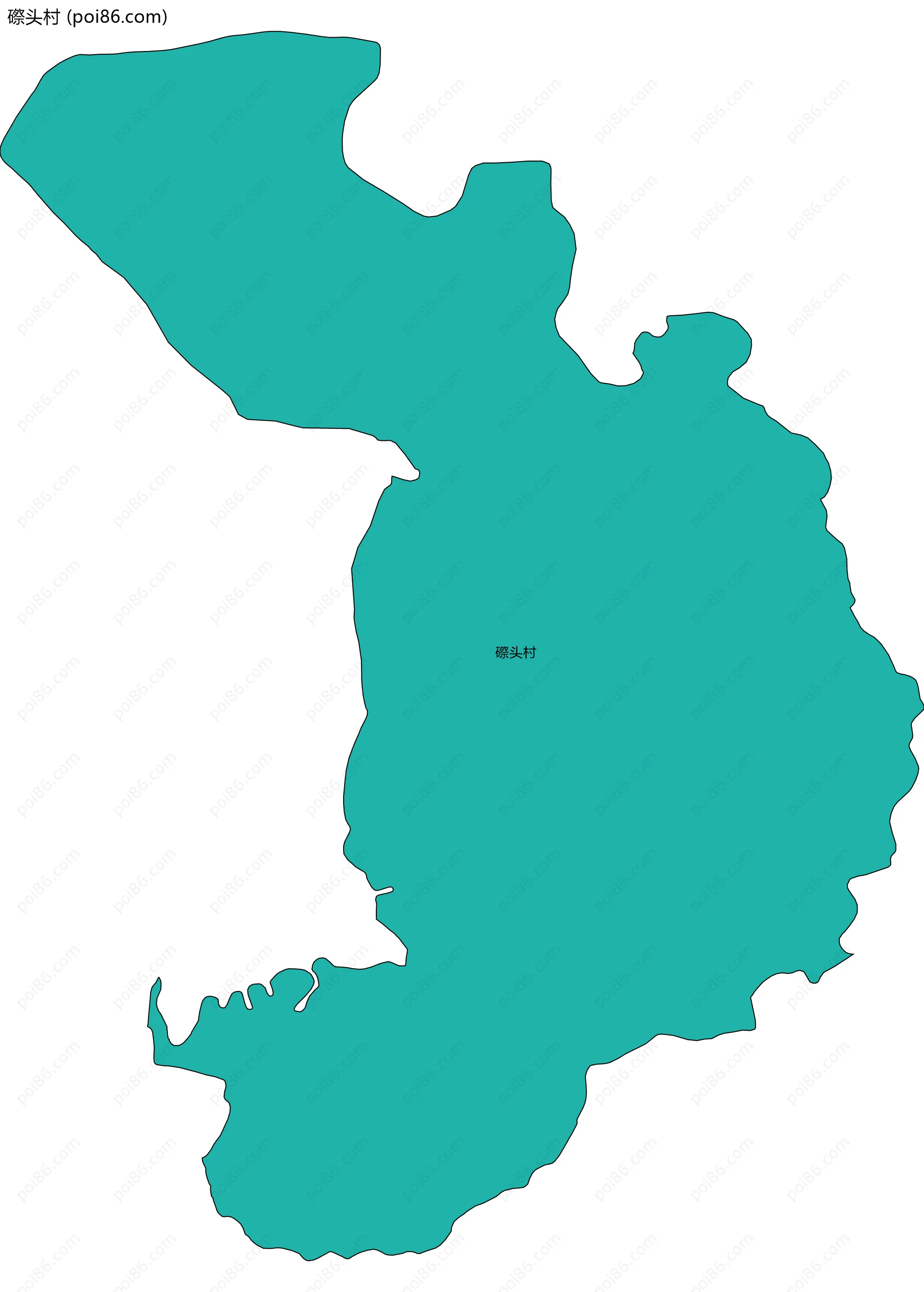 磜头村边界地图