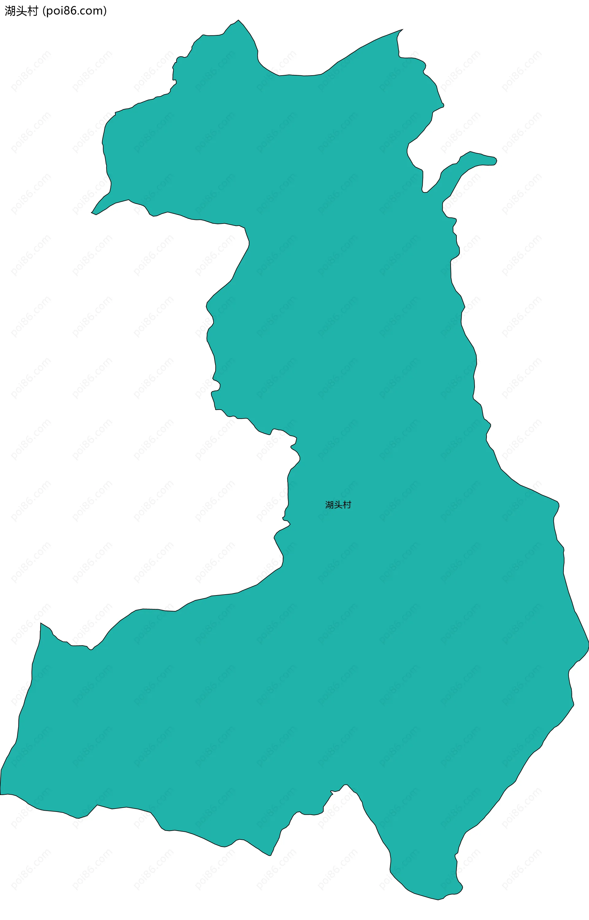 湖头村边界地图