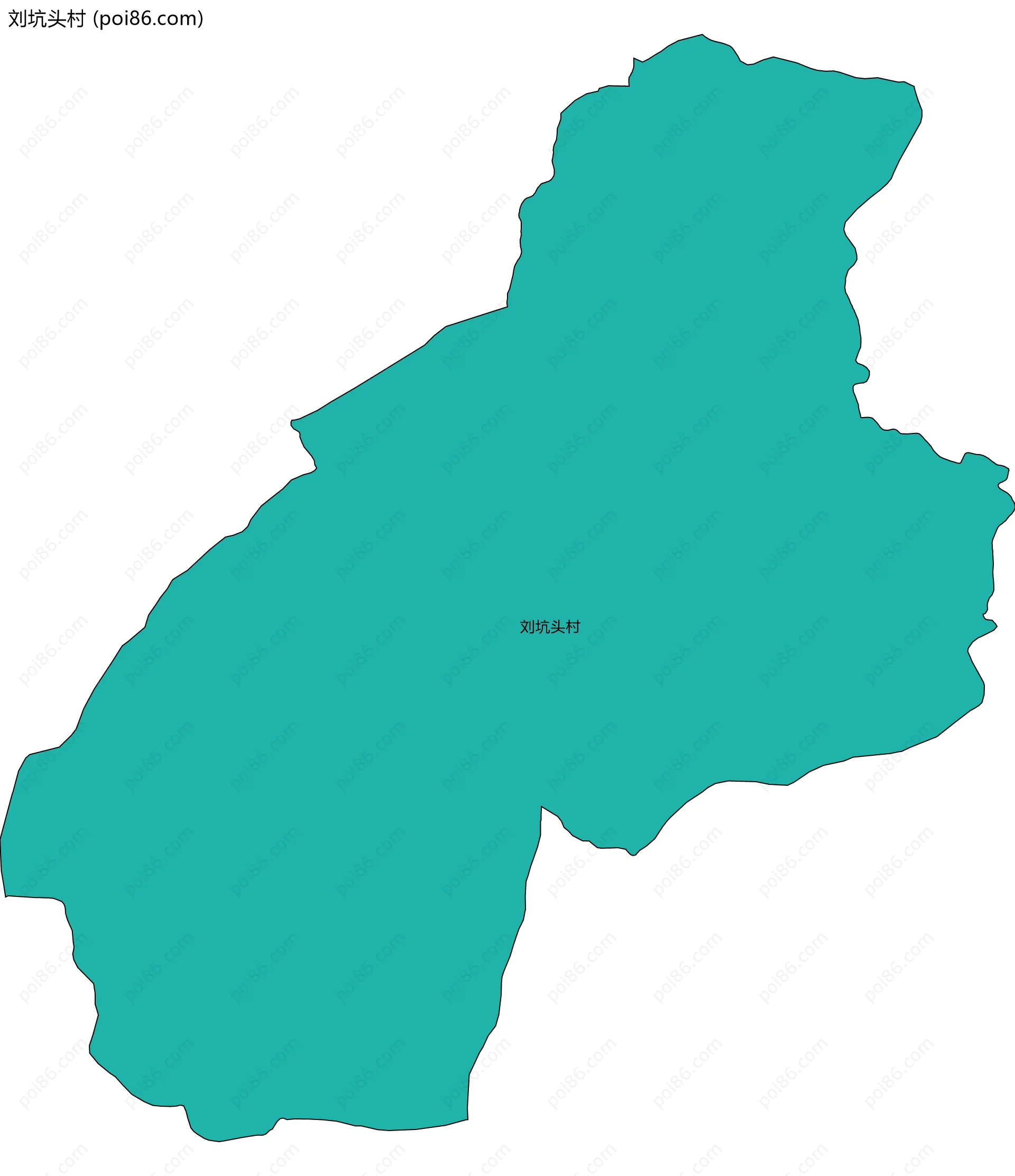 刘坑头村边界地图