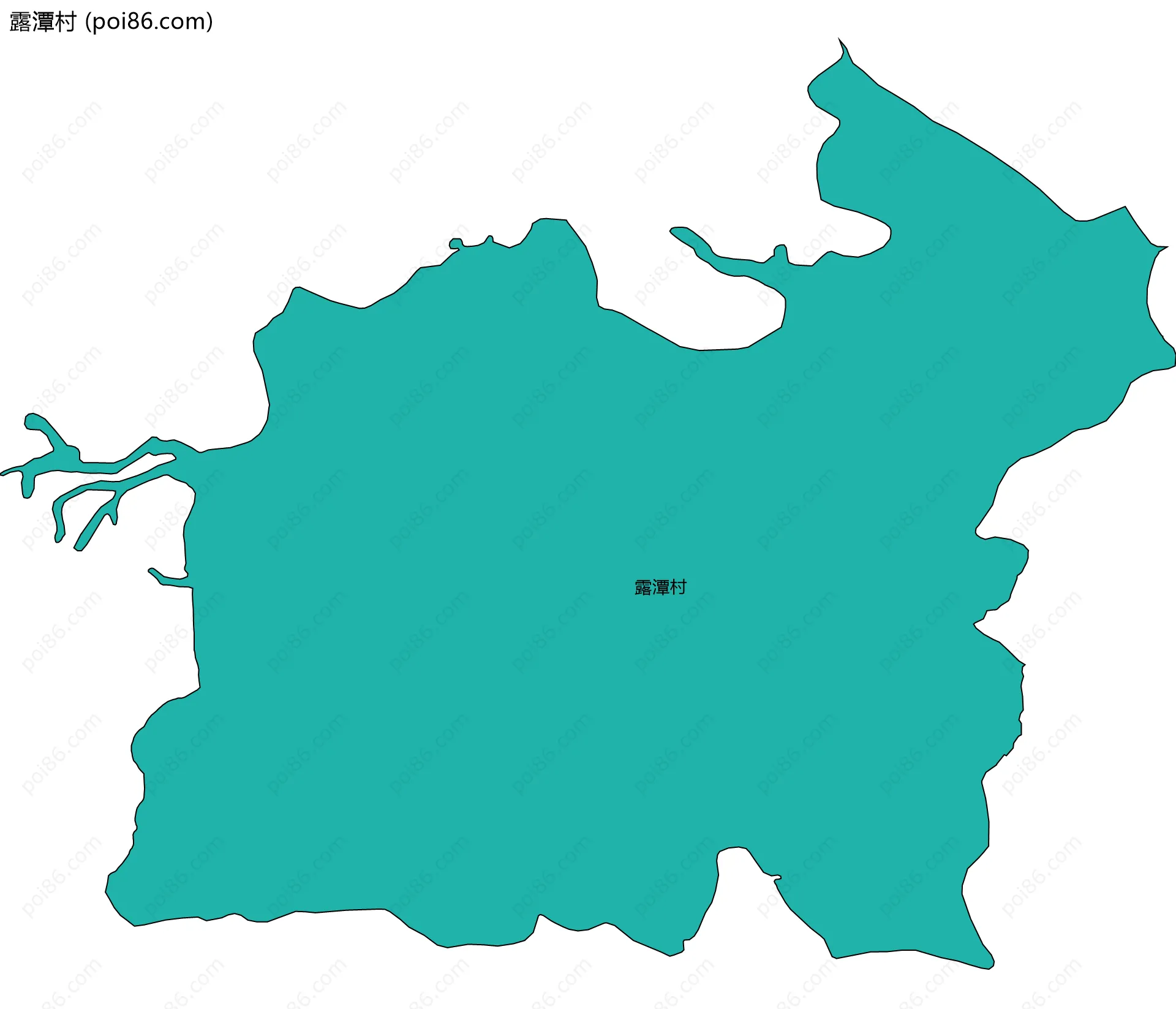 露潭村边界地图