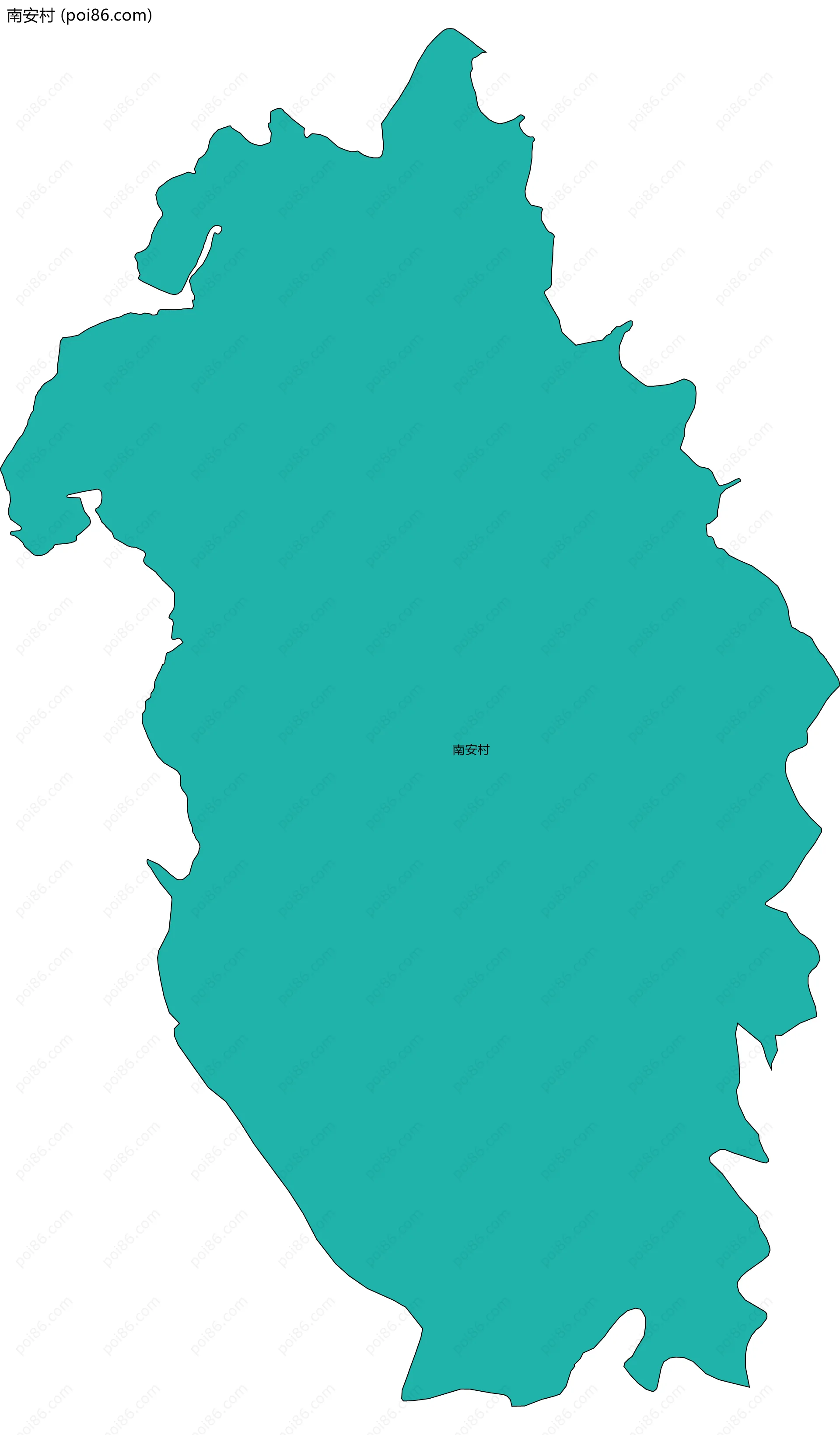 南安村边界地图