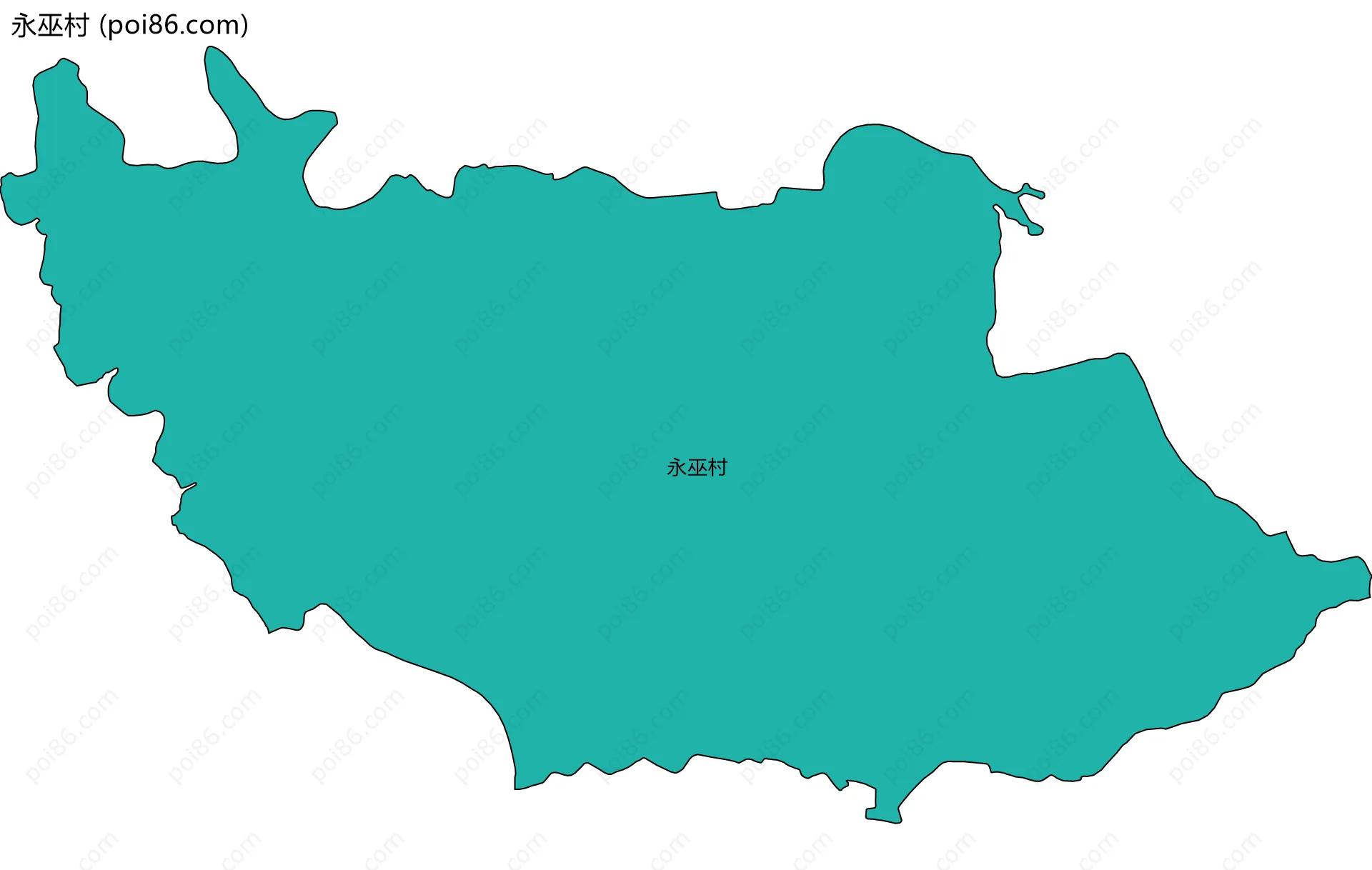 永巫村边界地图