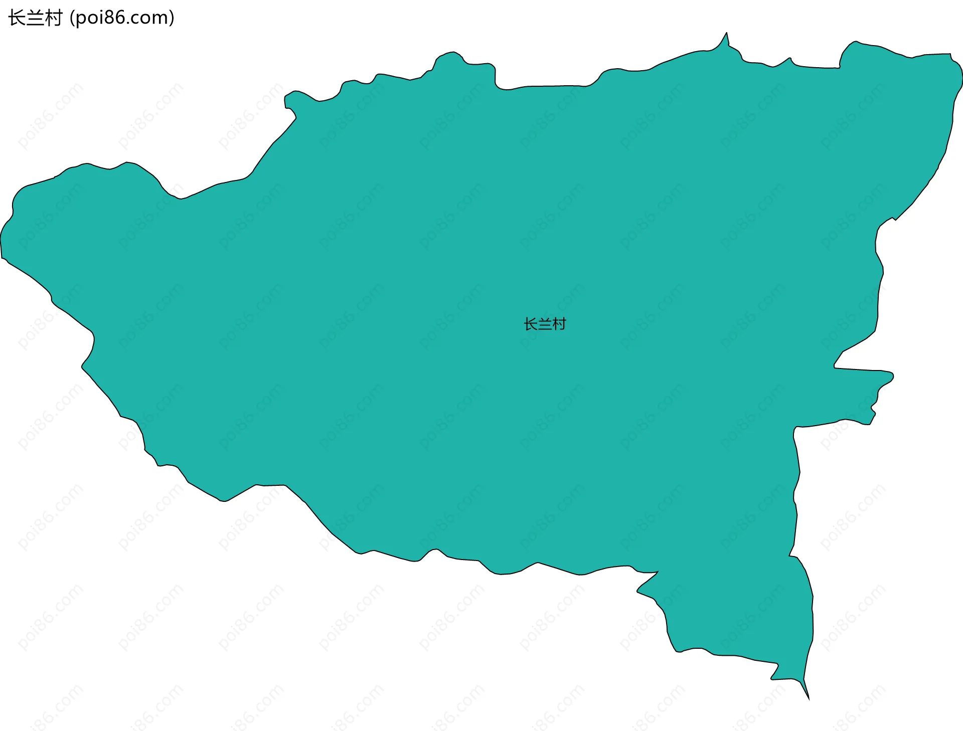 长兰村边界地图