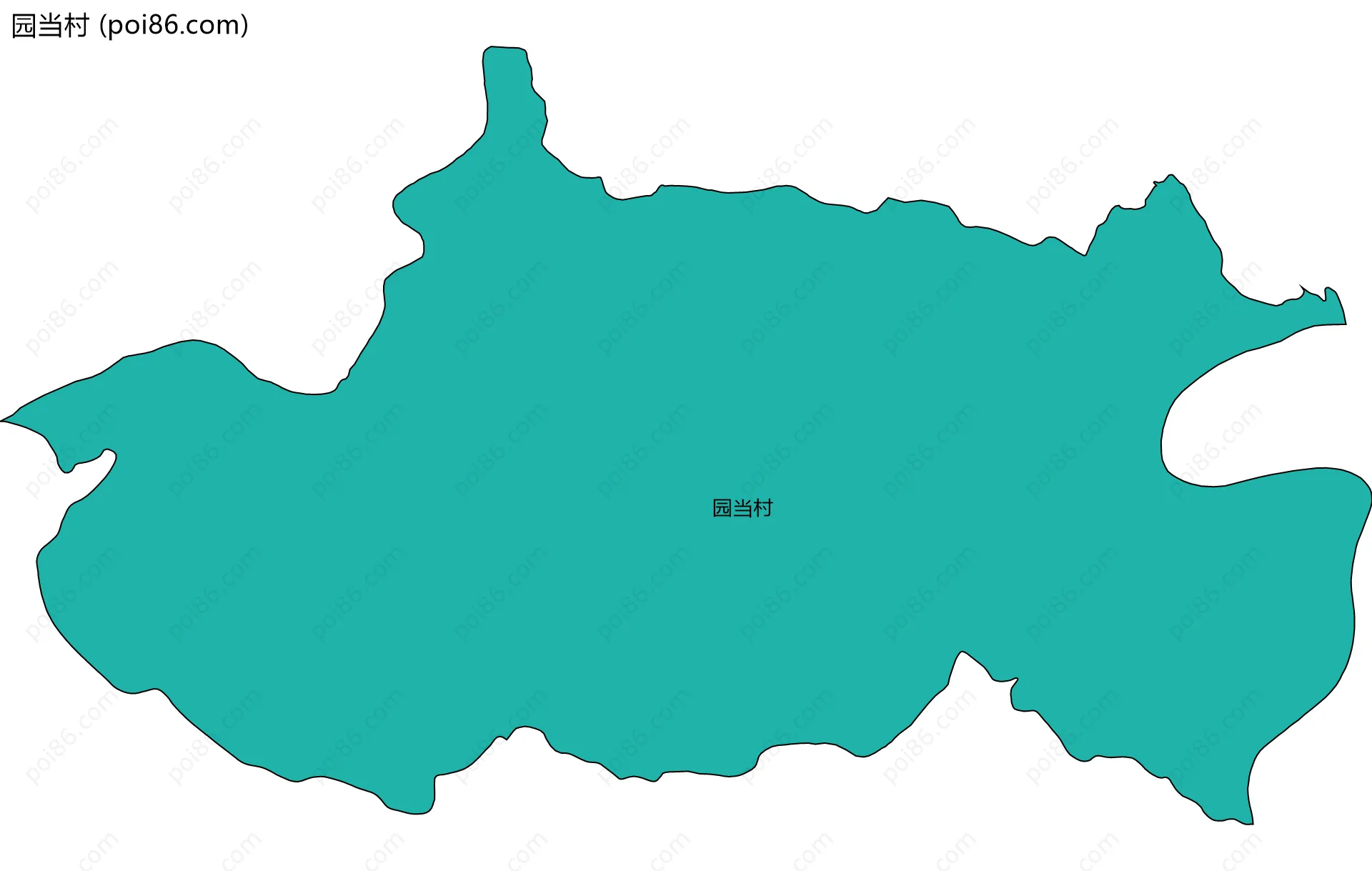 园当村边界地图