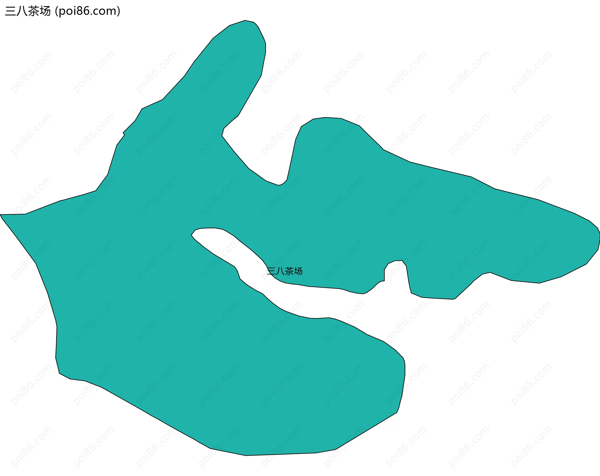 三八茶场边界地图