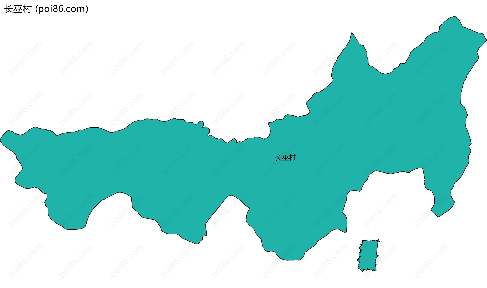 长巫村边界地图