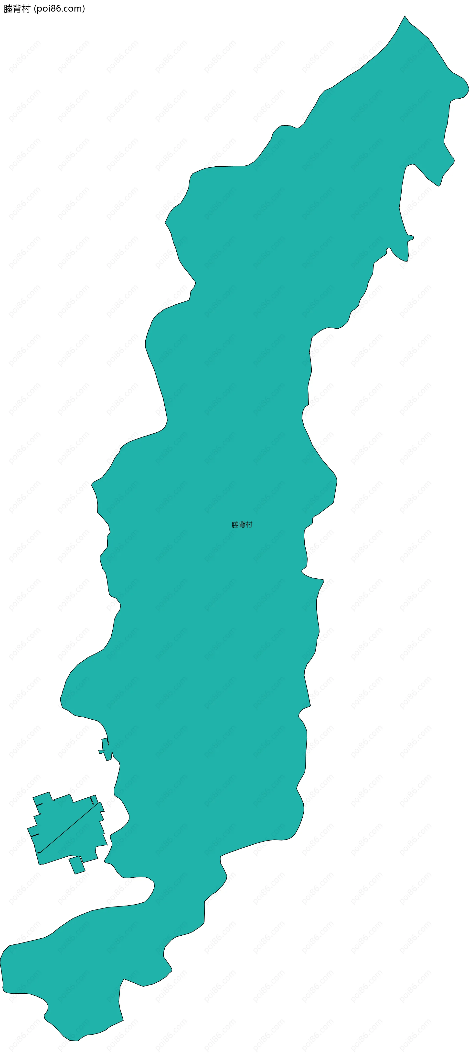 塍背村边界地图