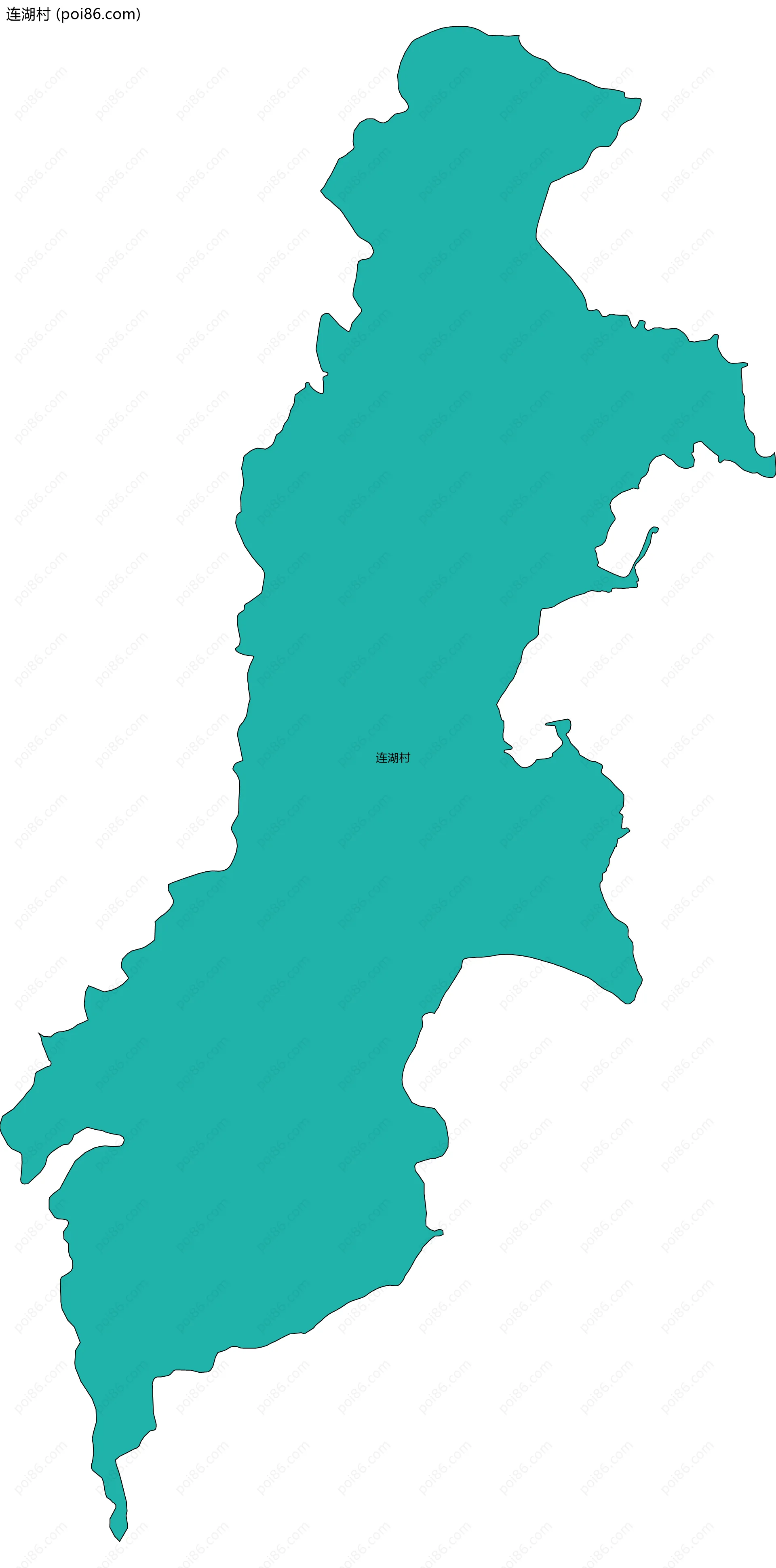 连湖村边界地图