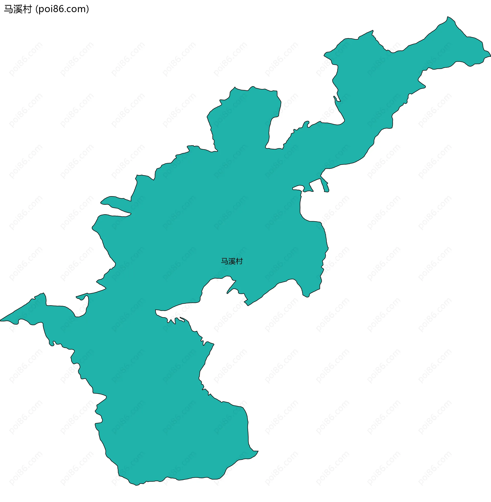 马溪村边界地图