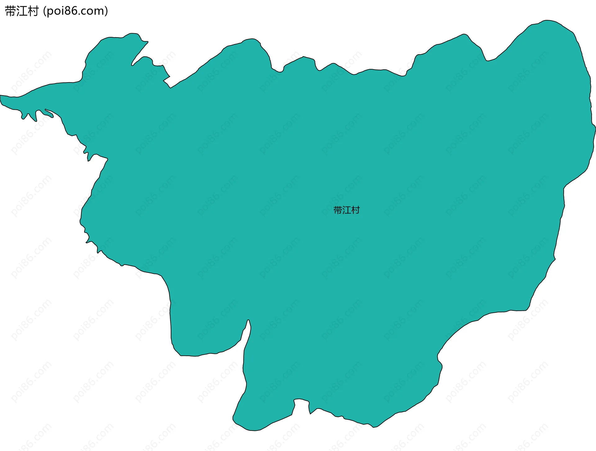 带江村边界地图