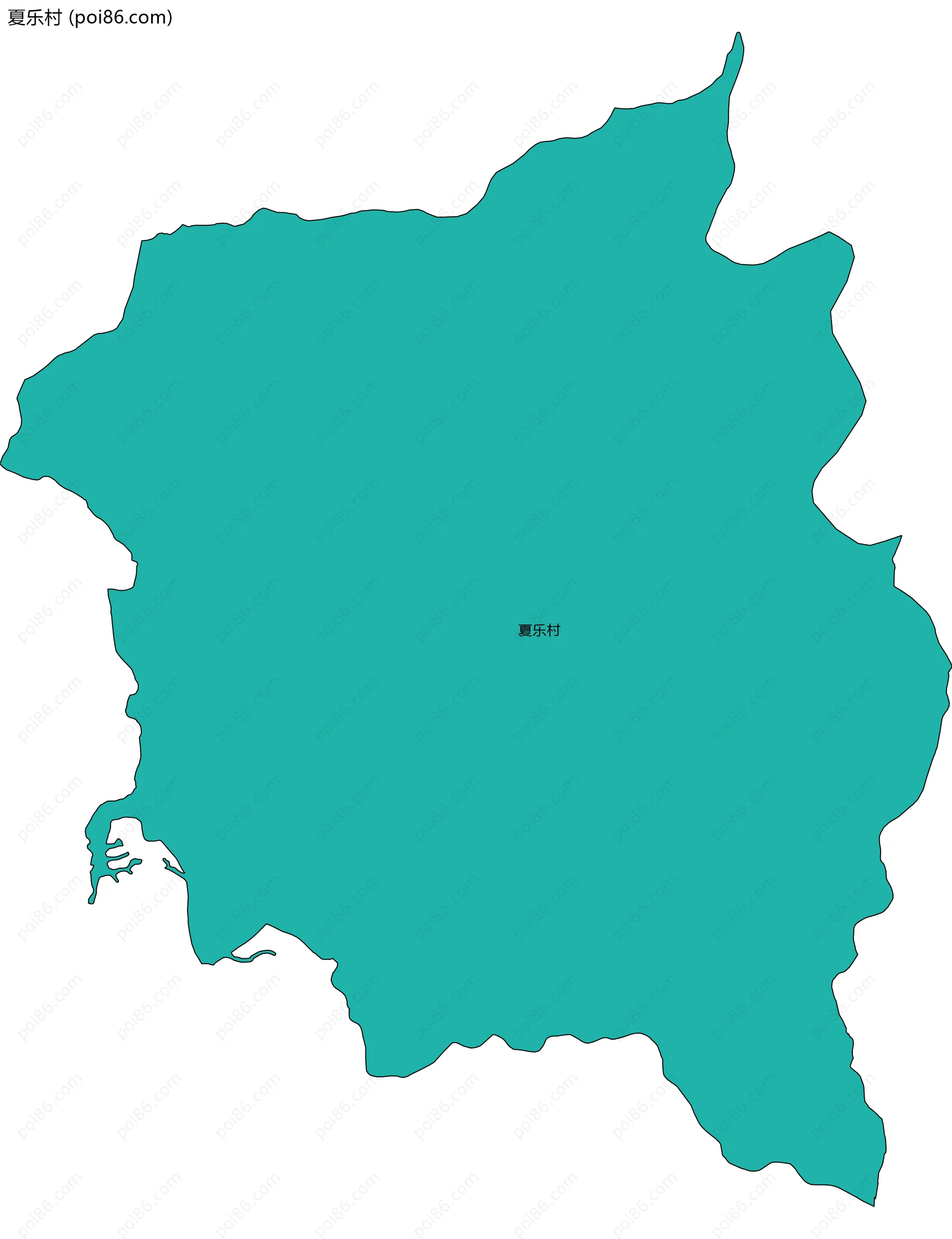 夏乐村边界地图