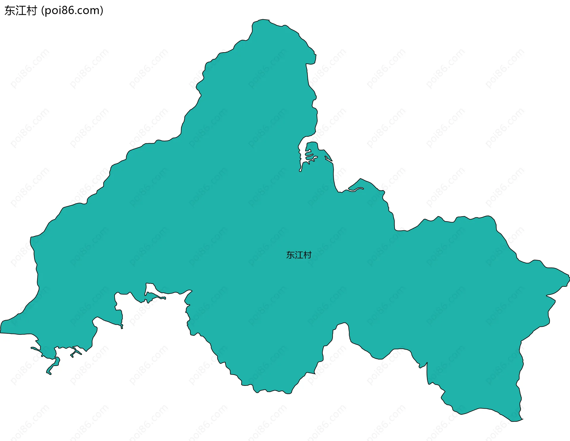 东江村边界地图